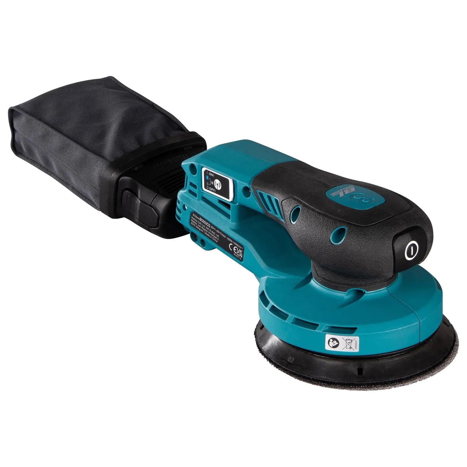Makita Random Orbital Sander 125mm Lightweight 3mm Orbit Diameter XGT 40V Max Brushless Body Only BO003CGZ  White Rose Tools