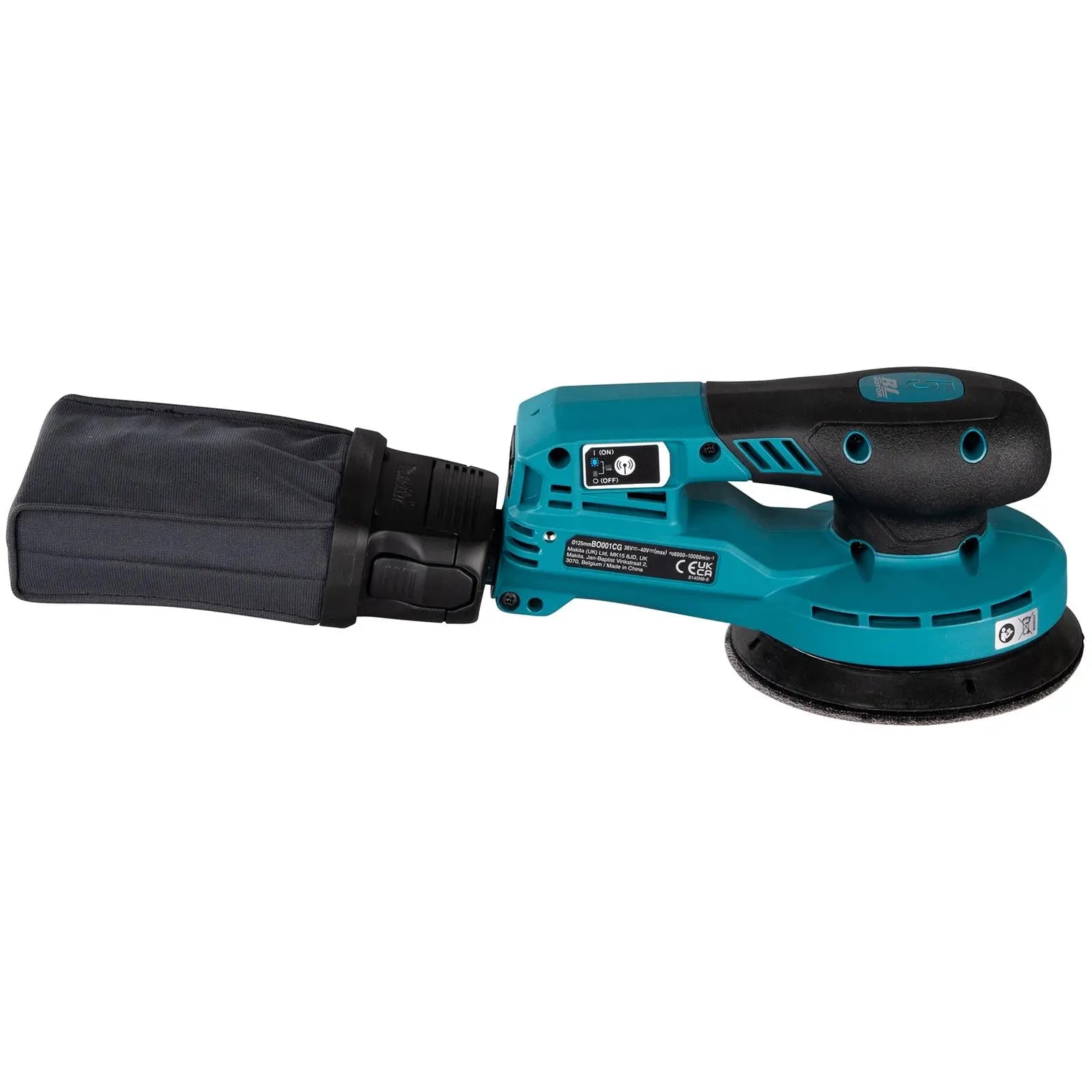 Makita Random Orbital Sander 125mm Lightweight 5mm Orbit Diameter XGT 40V Max Brushless Body Only BO001CGZ  White Rose Tools
