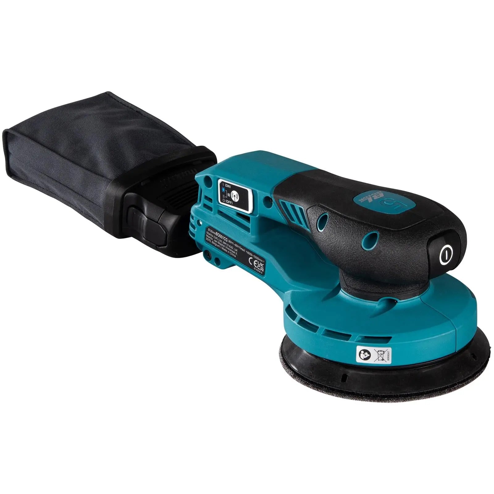 Makita Random Orbital Sander 125mm Lightweight 5mm Orbit Diameter XGT 40V Max Brushless Body Only BO001CGZ  White Rose Tools