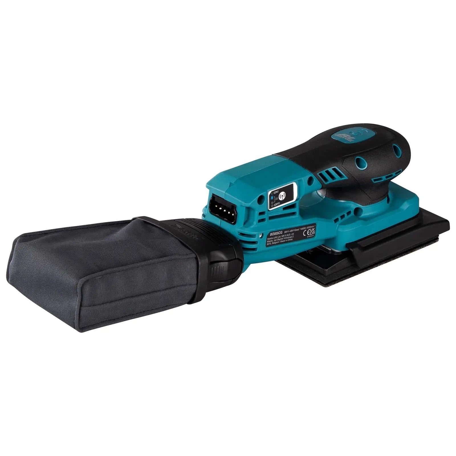 Makita Random Orbital Sander 80 x 130mm Lightweight 3mm Orbit Diameter XGT 40V Max Brushless Body Only BO005CGZ  White Rose Tools