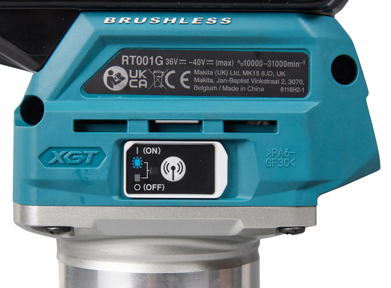 Makita Router Trimmer 40V Max XGT 1/4" Collet in MakPac Type 4 Case with Plunge Base Body Only RT001GZ16  White Rose Tools