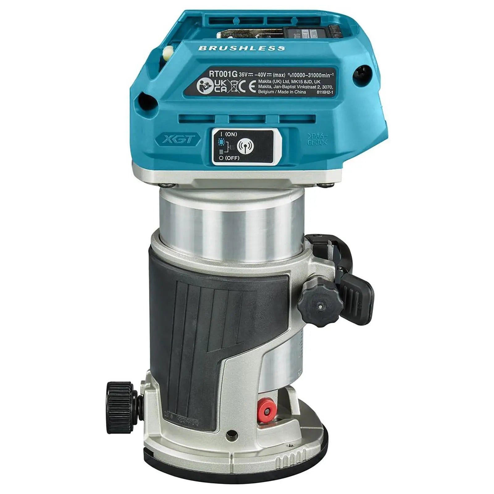 Makita Router Trimmer 40V Max XGT 1/4" Collet in MakPac Type 4 Case with Plunge Base Body Only RT001GZ16  White Rose Tools