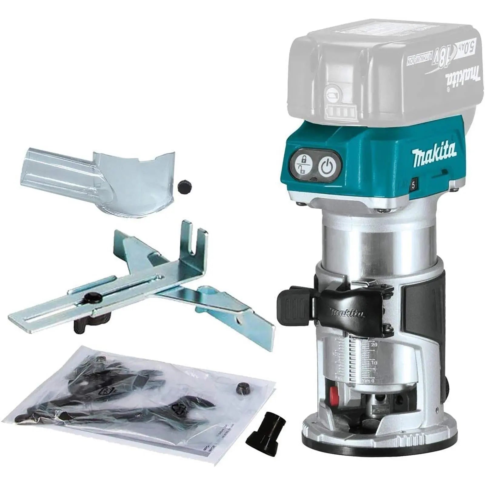 Makita Router Trimmer Brushless 18V LXT Li-ion Cordless DRT50Z Body Only  White Rose Tools