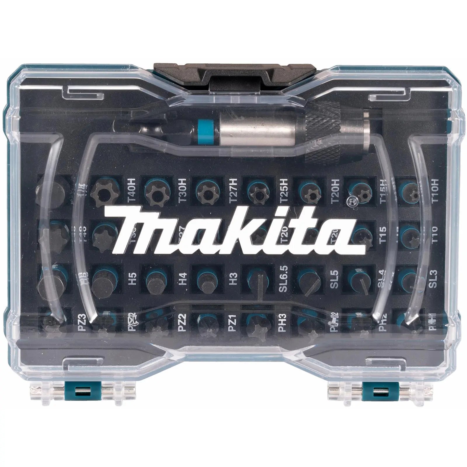 Makita Screwdriver Bit Set IMPACT BLACK with Bit Holder in Case 33 Piece E-12441  White Rose Tools