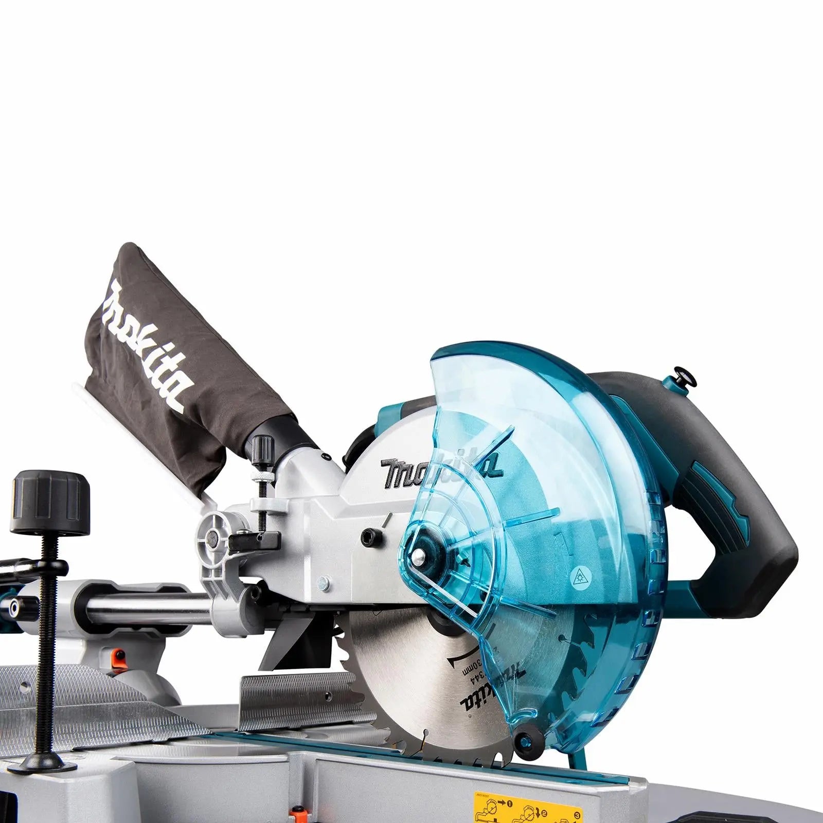 Makita Slide Compound Mitre Saw 216mm Cutting Blade 1200W Choose Voltage 110V or 240V LS0816F  White Rose Tools