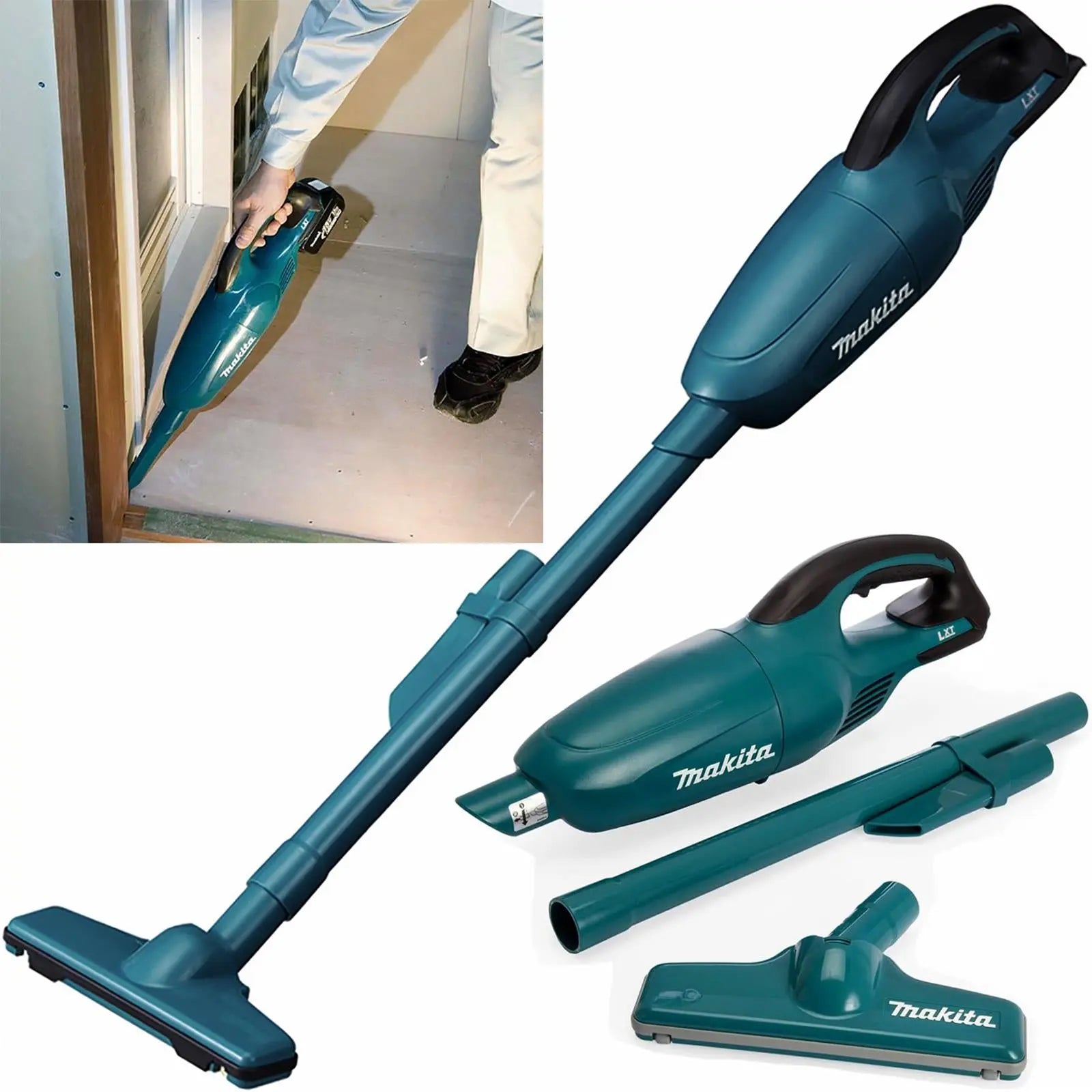 Makita Vacuum Cleaner 18V LXT Li-ion Cordless Body Only DCL180Z  White Rose Tools