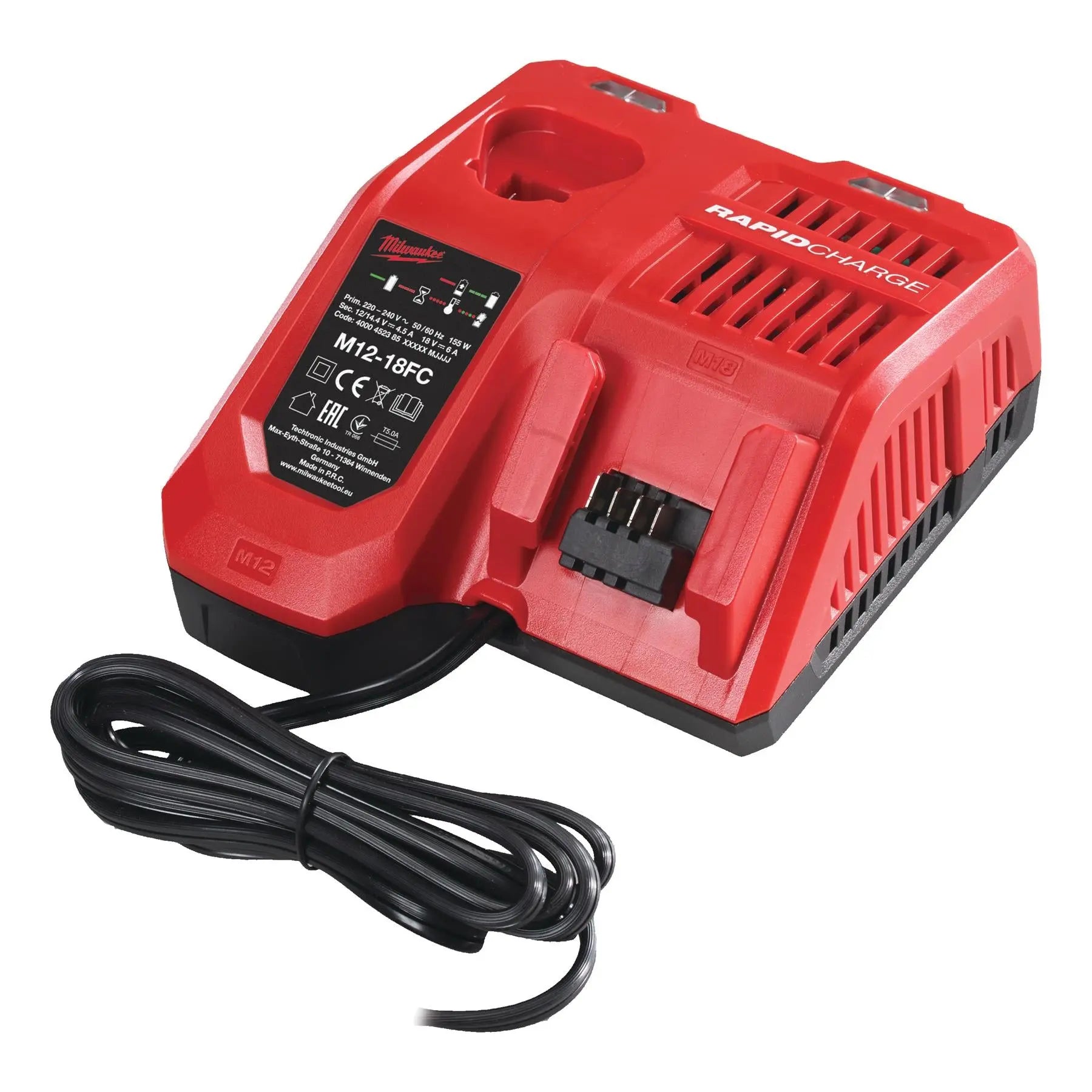 Milwaukee 12-18V Fast Charger for M12 and M18 Li-ion Batteries M12-18FC  White Rose Tools