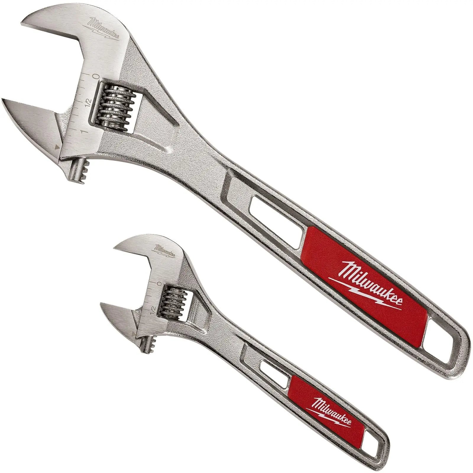 Milwaukee Adjustable Wrench Twin Pack 150mm + 250mm 