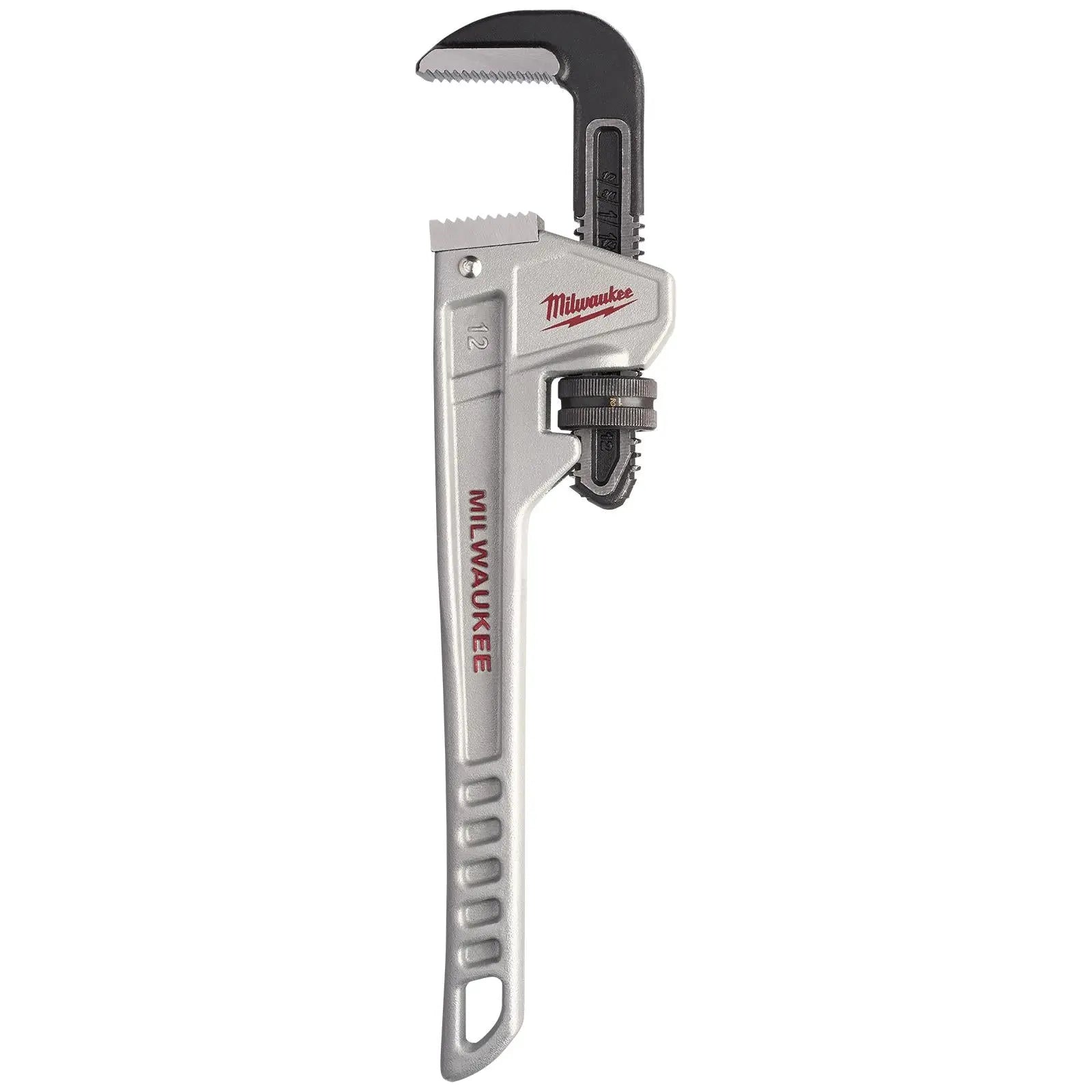 Milwaukee Aluminium Pipe Wrench 300mm 12in Jaw Capacity 51mm 