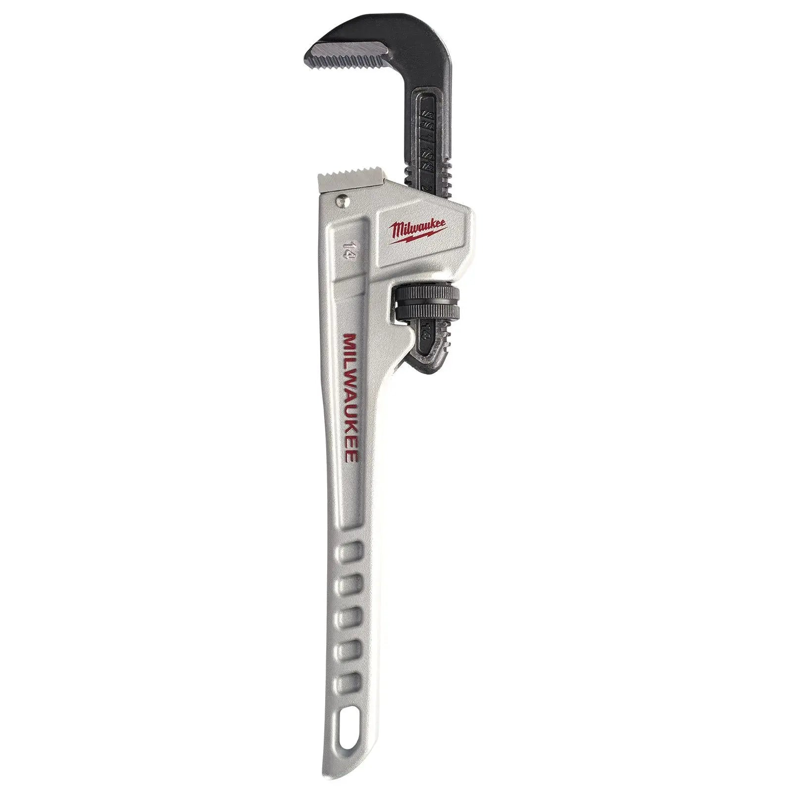 Milwaukee Aluminium Pipe Wrench 350mm 14in Jaw Capacity 51mm 