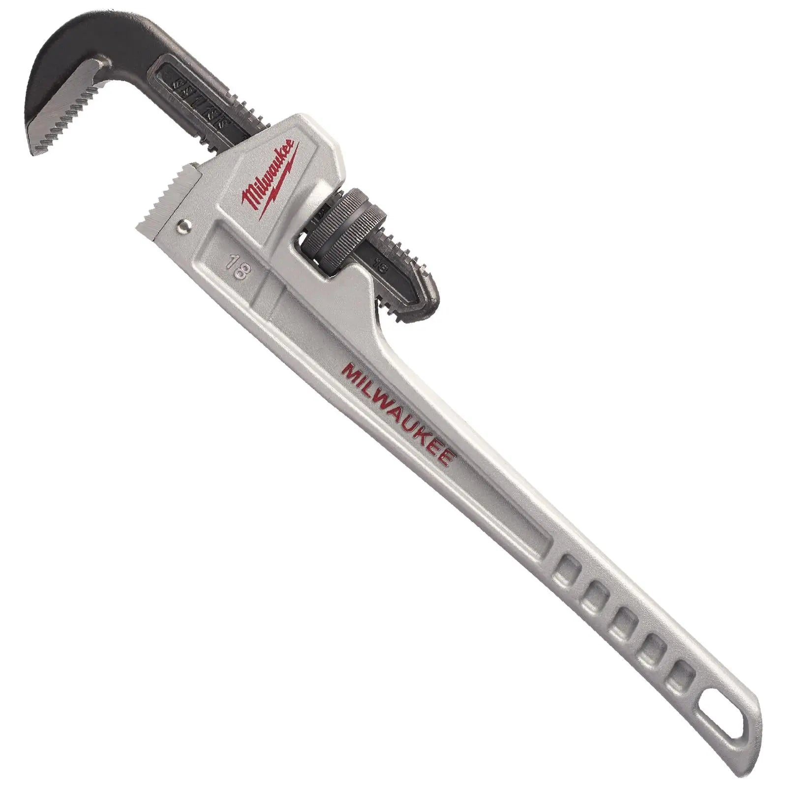 Milwaukee Aluminium Pipe Wrench 450mm 18in Jaw Capacity 63mm 