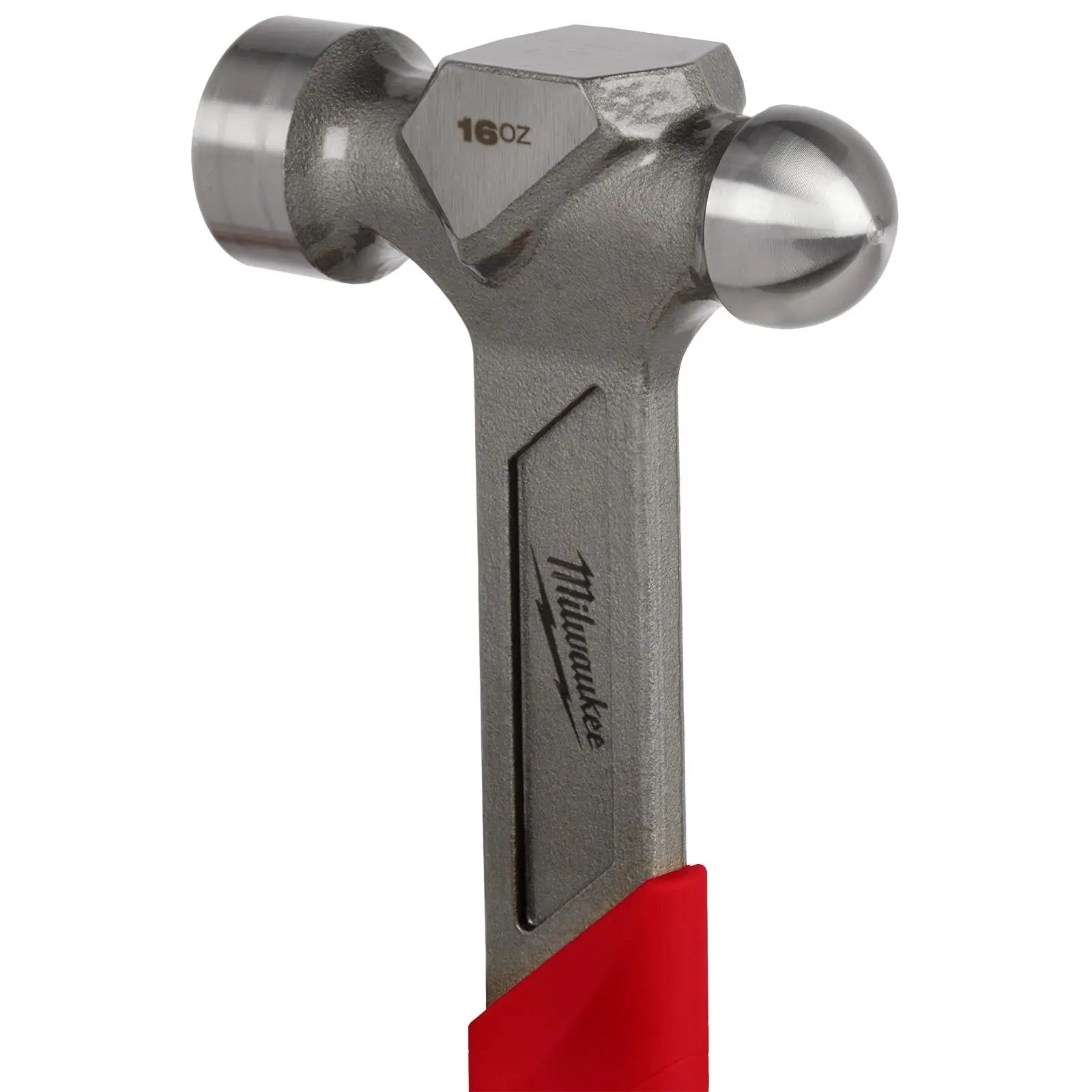 Milwaukee Ball Pein Hammer Steel 450g 16oz i-Beam Handle  White Rose Tools