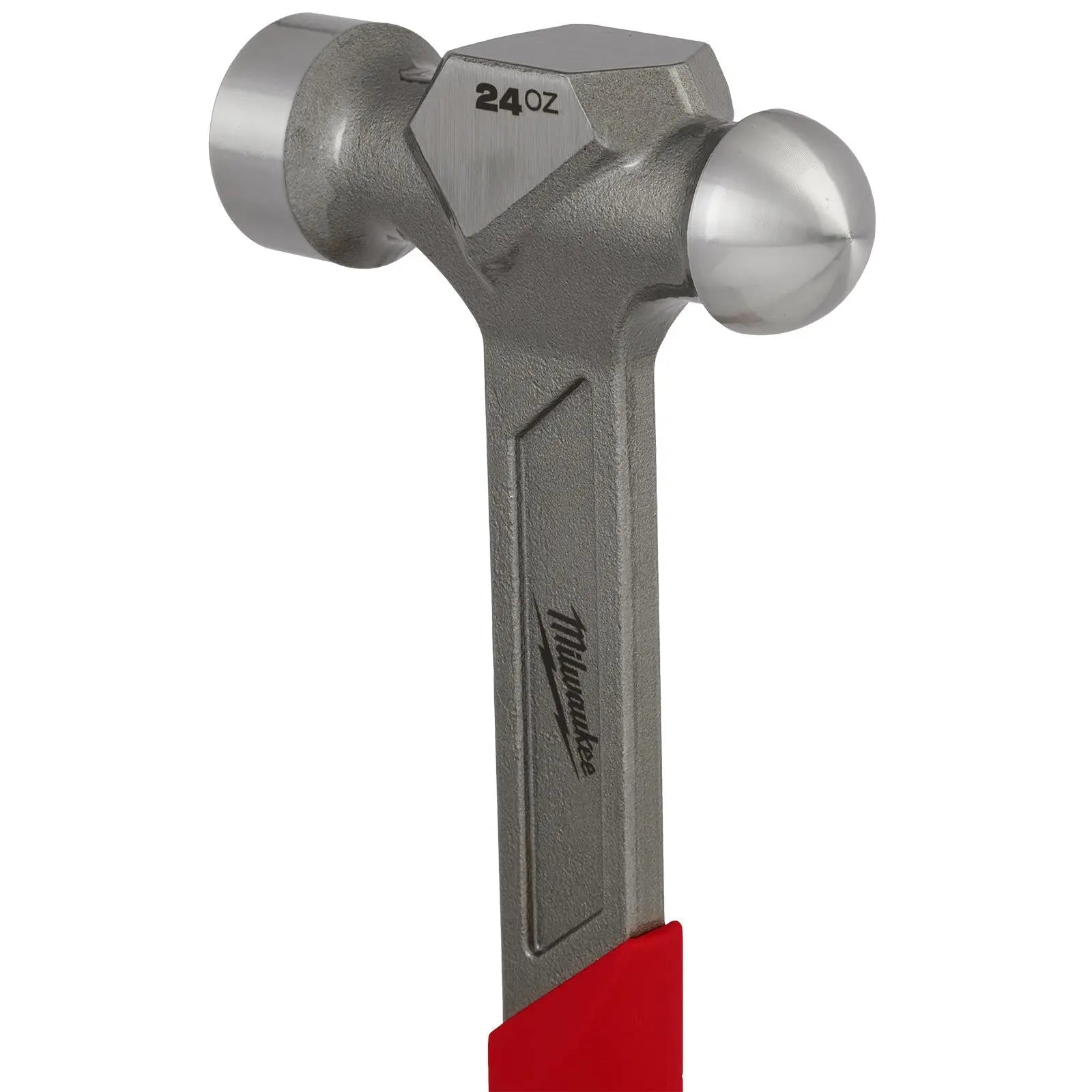 Milwaukee Ball Pein Hammer Steel 680g 24oz i-Beam Handle  White Rose Tools