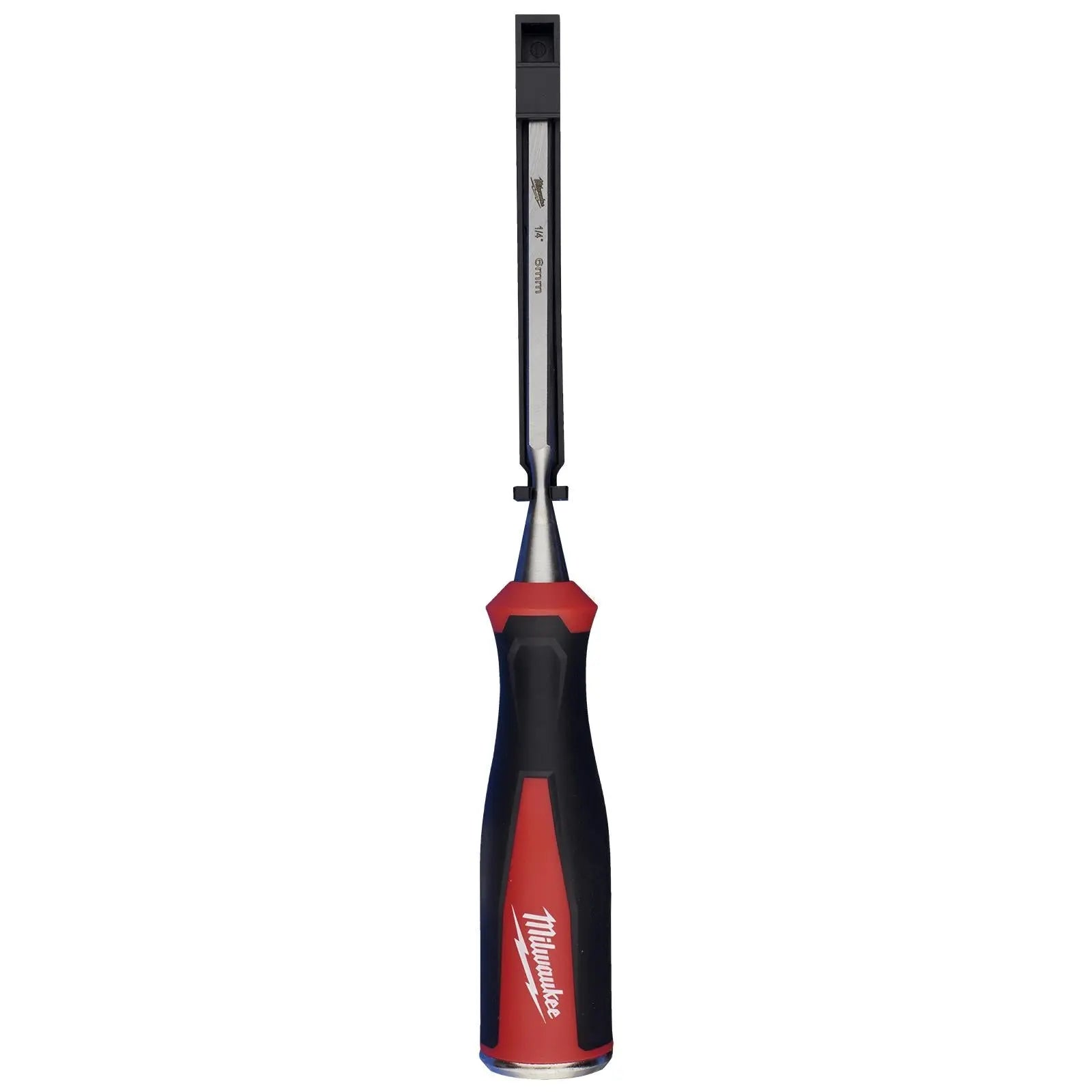 Milwaukee Beveled Edge Wood Chisel 6mm 1/4" All Metal Core with Striking Cap  White Rose Tools