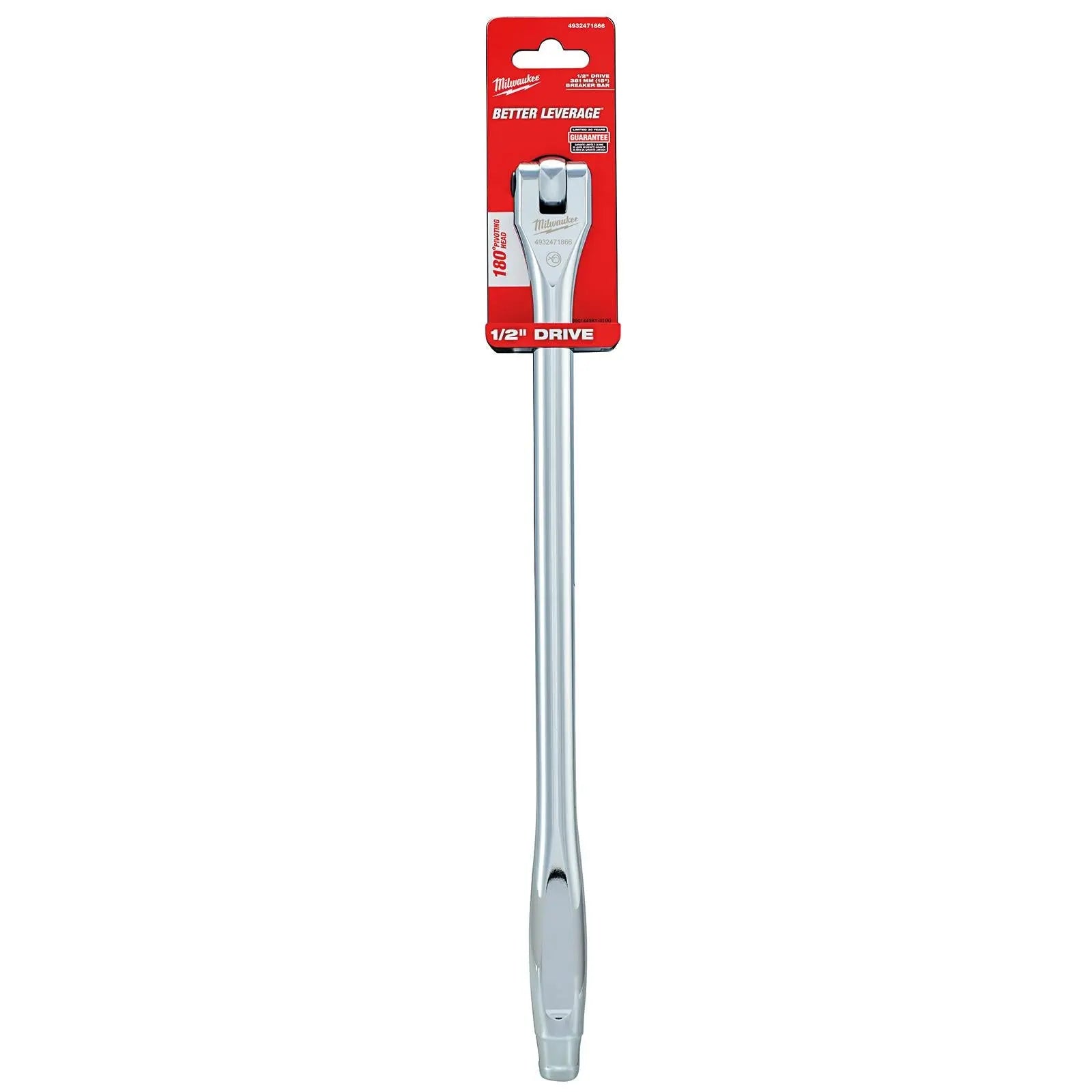Milwaukee Breaker Bar 1/2" Drive 380mm 15 inch  White Rose Tools