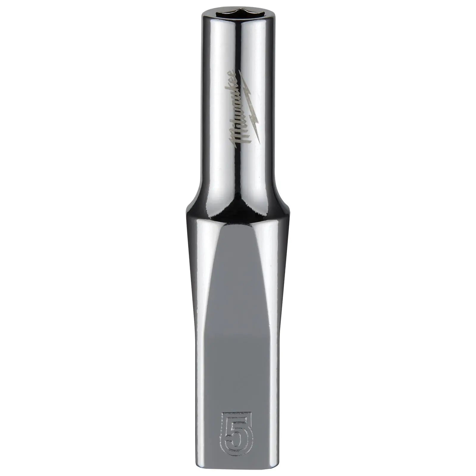Milwaukee Chrome Socket 1/4" Drive Four Flat Sides Metric Deep 4-15mm Individual  White Rose Tools