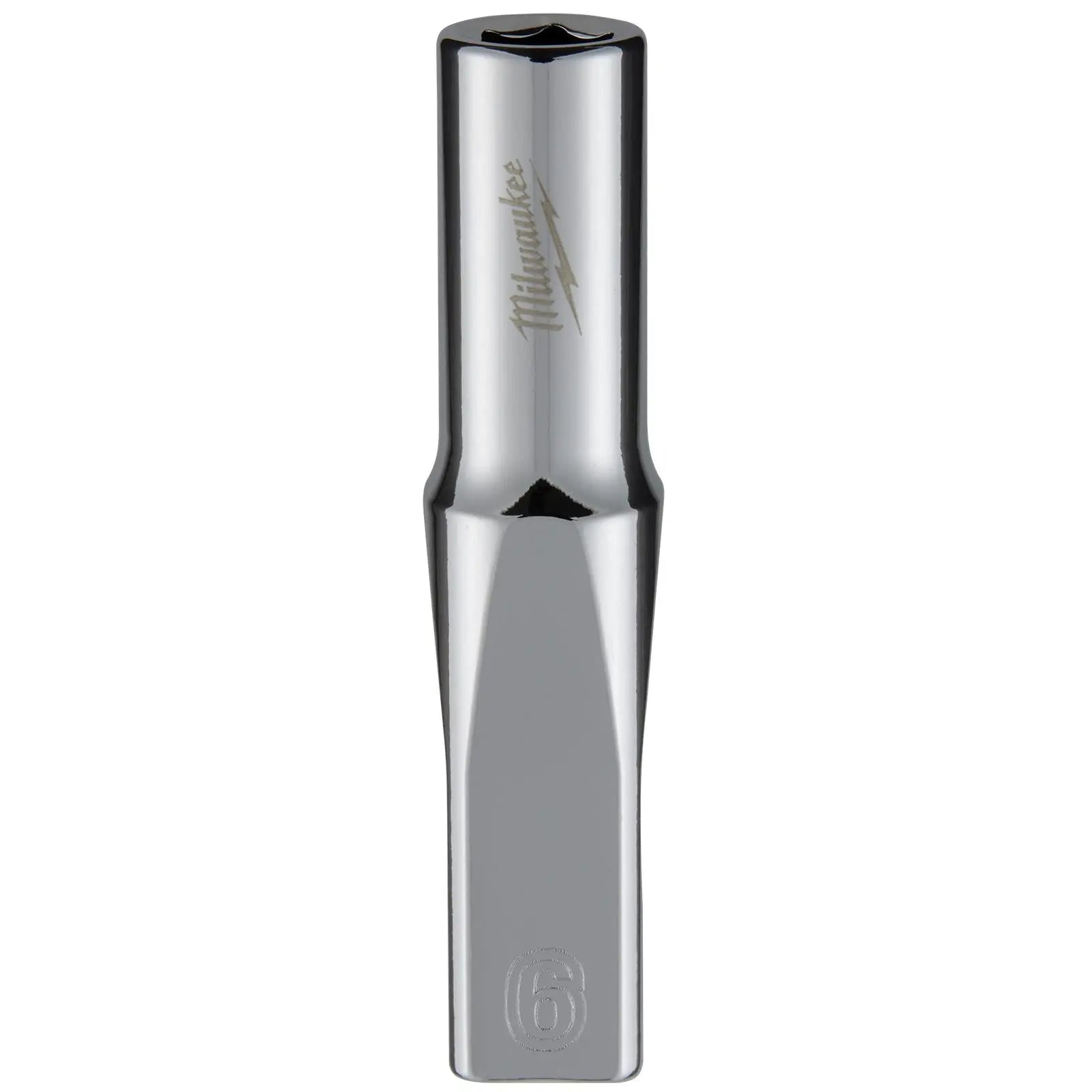 Milwaukee Chrome Socket 1/4" Drive Four Flat Sides Metric Deep 4-15mm Individual  White Rose Tools