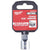 Milwaukee Chrome Socket 1/4" Drive Four Flat Sides Metric Standard 4-15mm Individual  White Rose Tools