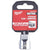 Milwaukee Chrome Socket 1/4" Drive Four Flat Sides Metric Standard 4-15mm Individual  White Rose Tools