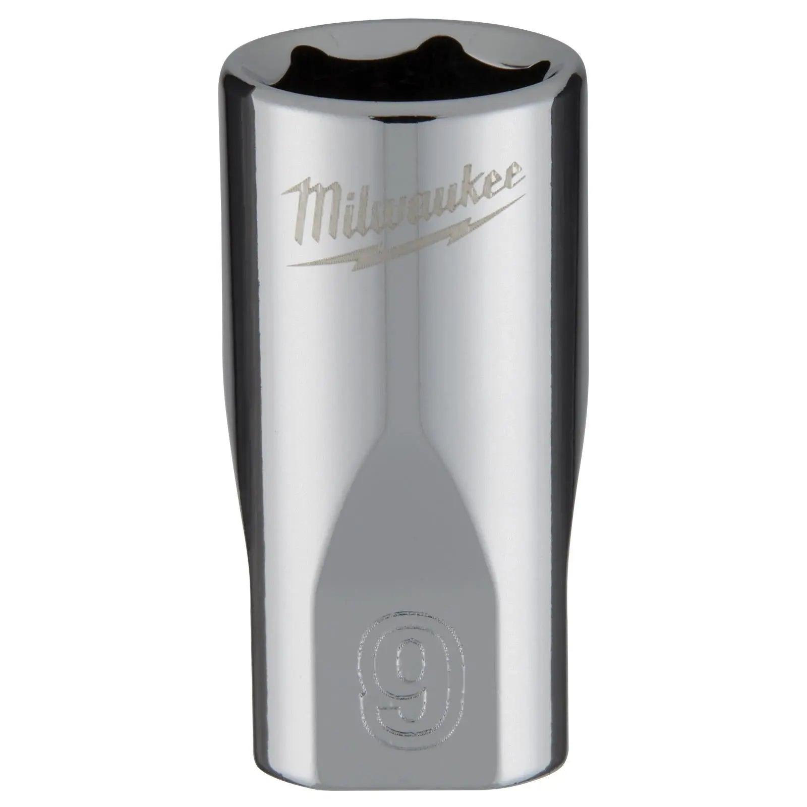 Milwaukee Chrome Socket 1/4" Drive Four Flat Sides Metric Standard 4-15mm Individual  White Rose Tools