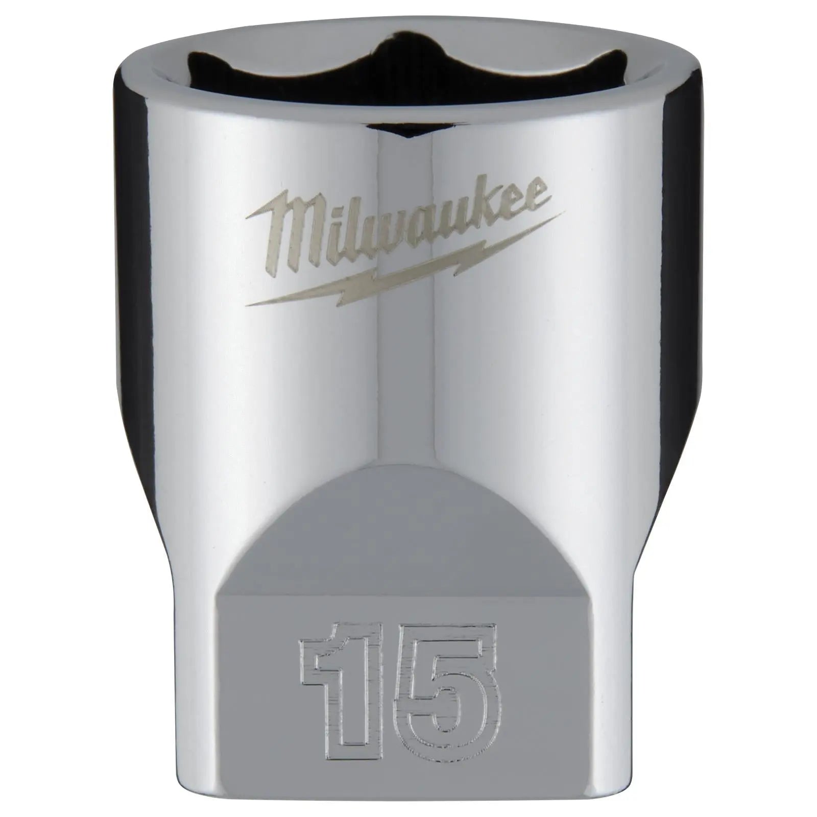 Milwaukee Chrome Socket 1/4" Drive Four Flat Sides Metric Standard 4-15mm Individual  White Rose Tools