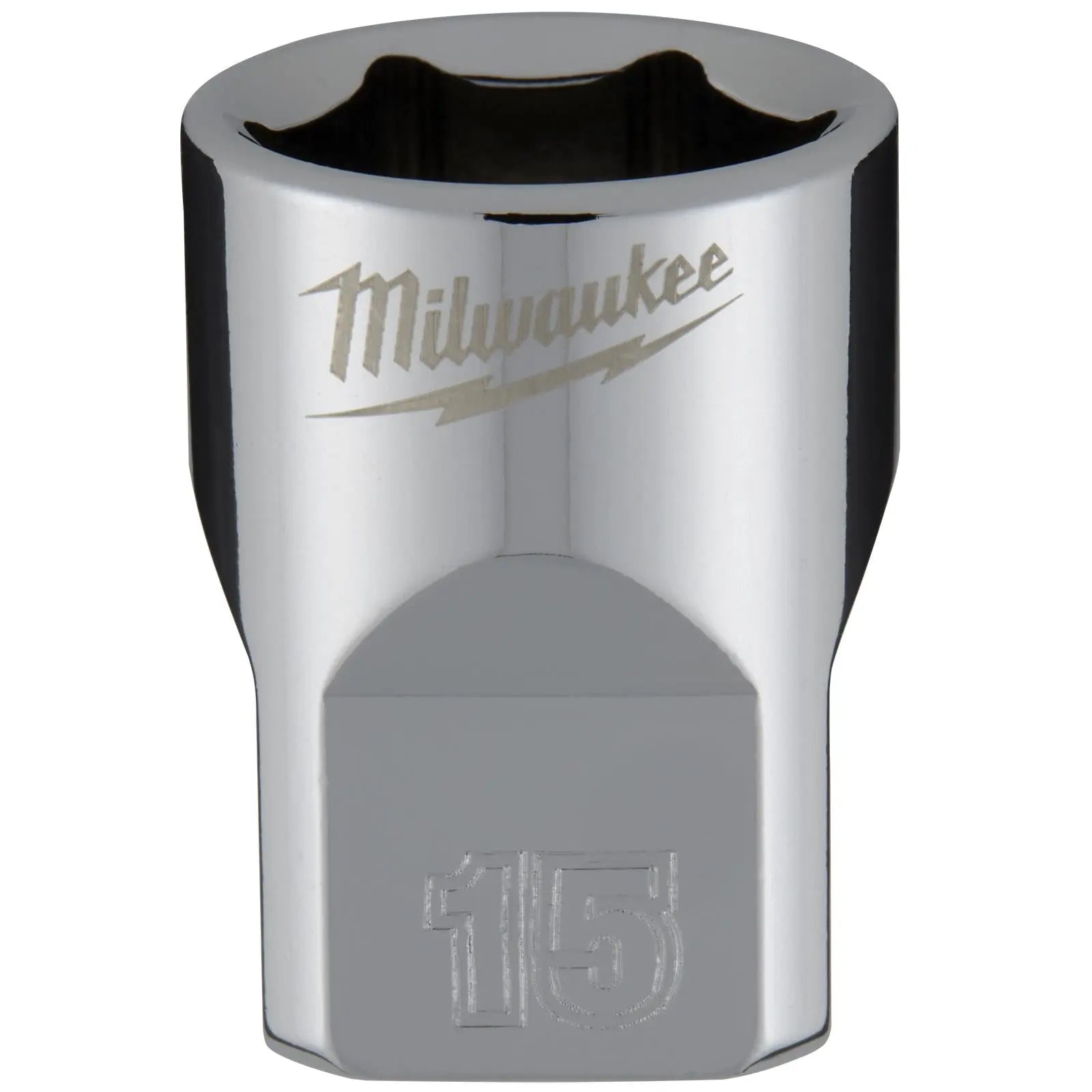 Milwaukee Chrome Socket 3/8" Drive Four Flat Sides Metric Standard 6-24mm Individual  White Rose Tools