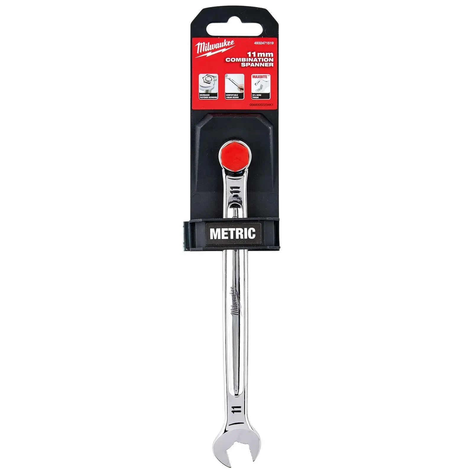 Milwaukee Combination Spanner MAX BITE Open End Ring Spanners - Choose Size  White Rose Tools