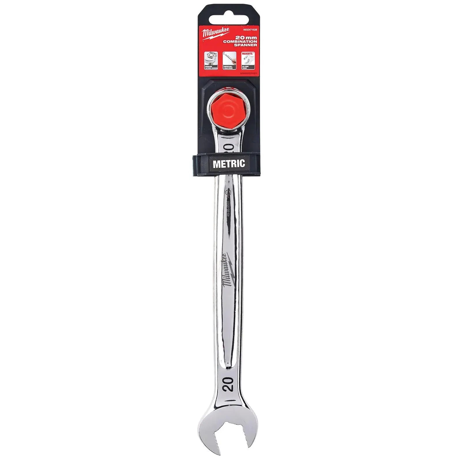 Milwaukee Combination Spanner MAX BITE Open End Ring Spanners - Choose Size  White Rose Tools