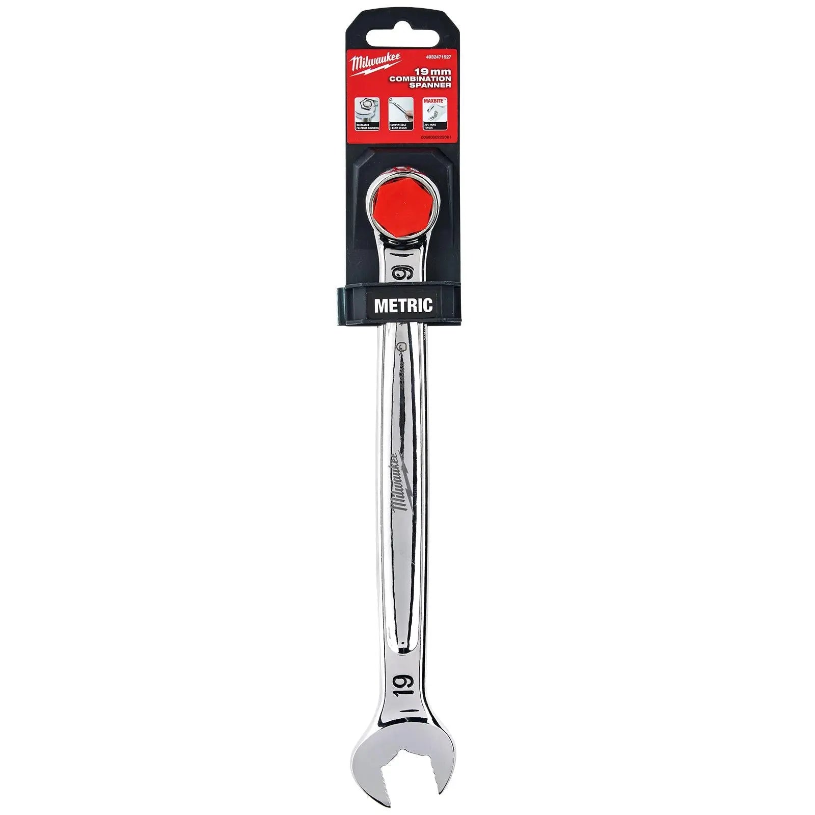 Milwaukee Combination Spanner MAX BITE Open End Ring Spanners - Choose Size  White Rose Tools