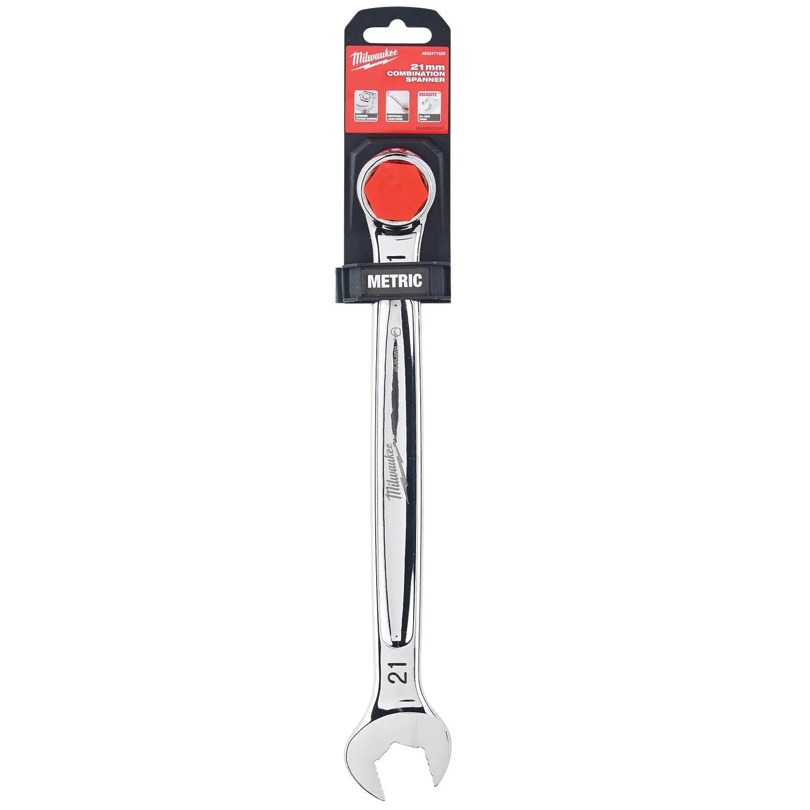 Milwaukee Combination Spanner MAX BITE Open End Ring Spanners - Choose Size  White Rose Tools