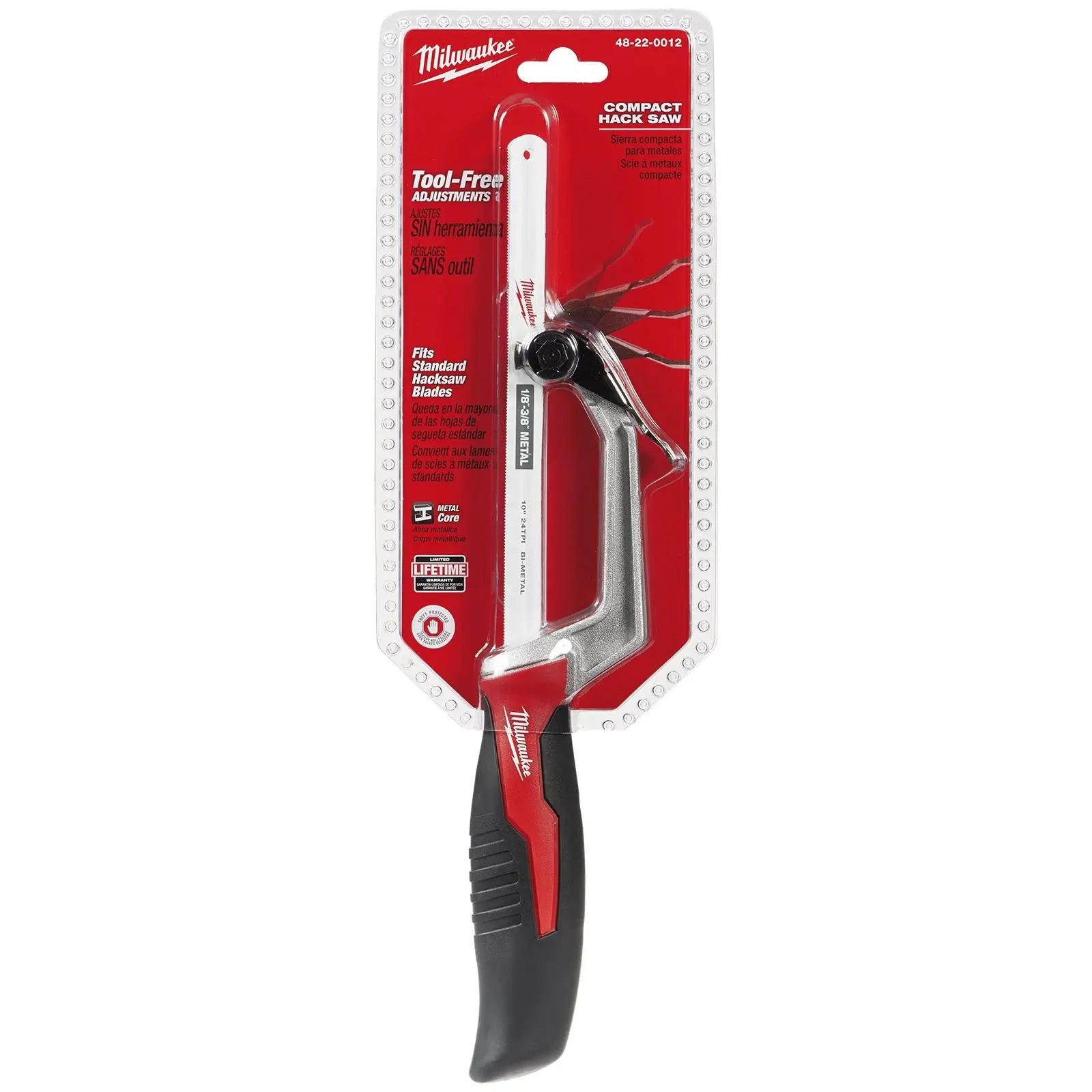 Milwaukee Compact Hacksaw 250mm 24 TPI 