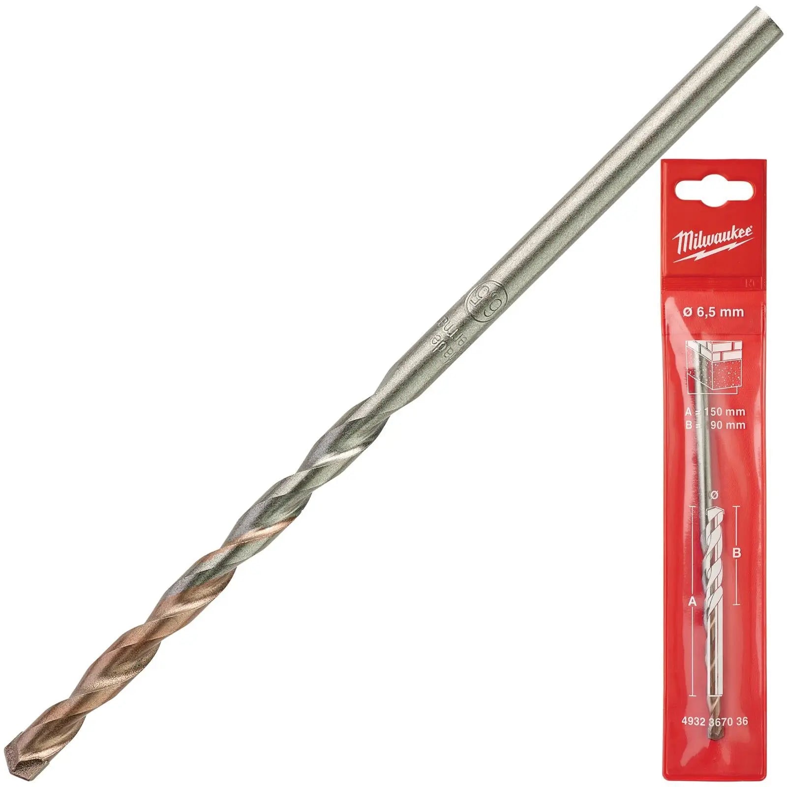 Milwaukee Concrete Masonry Drill Bits Round Shank 