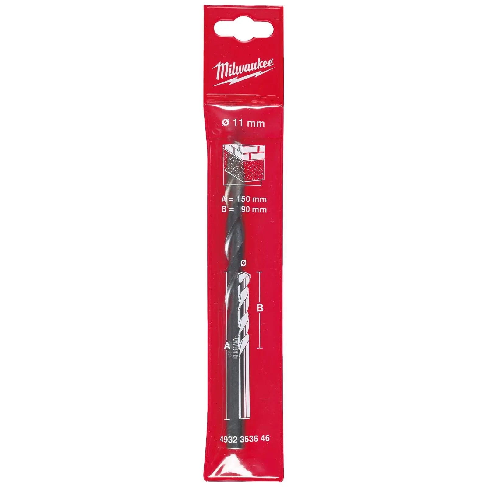 Milwaukee Concrete Masonry Drill Bits Round Shank 
