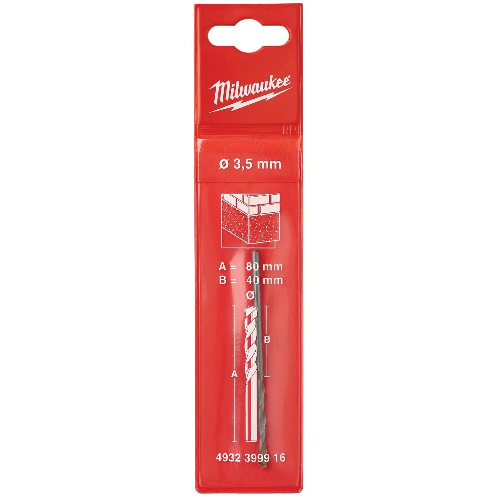 Milwaukee Concrete Masonry Drill Bits Round Shank 