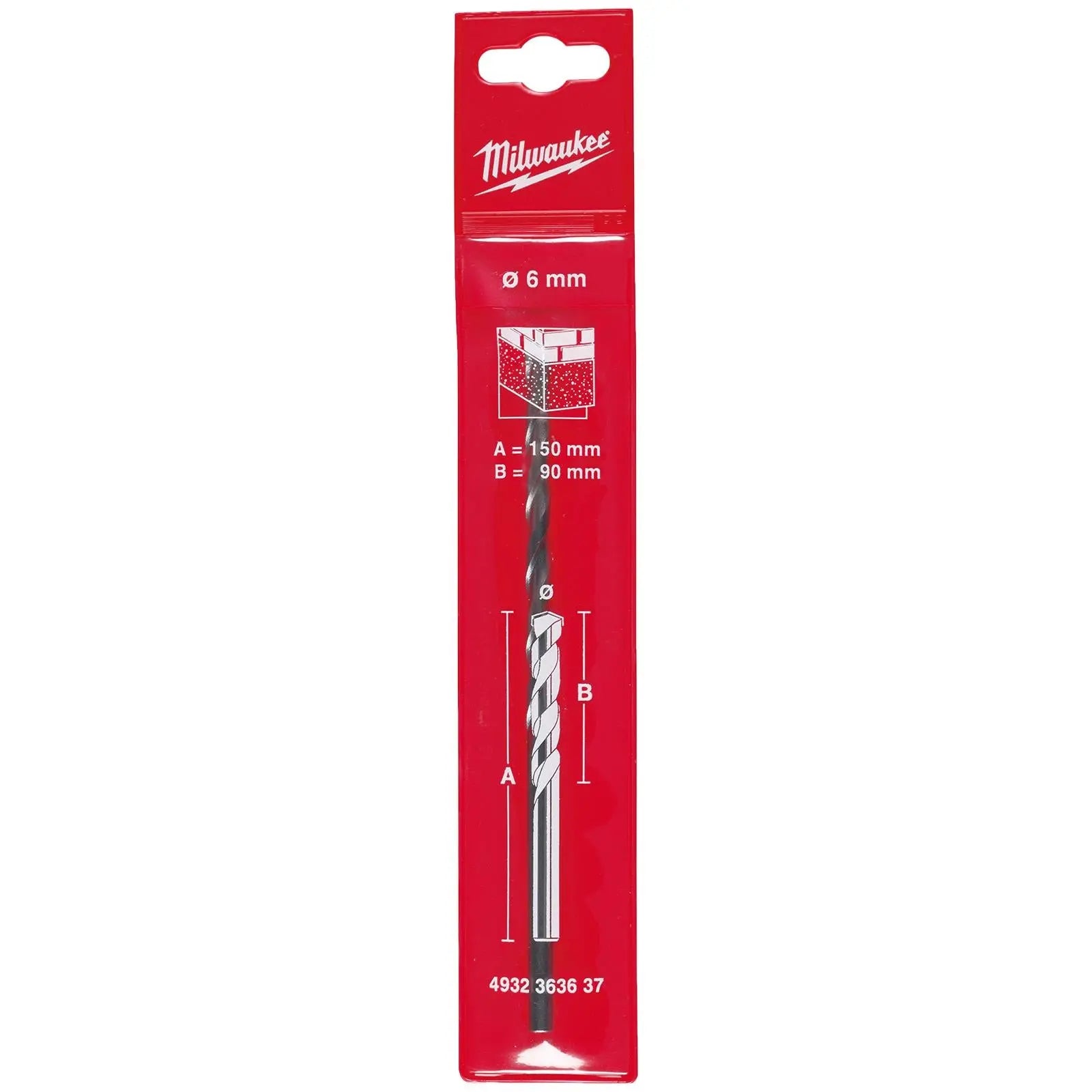 Milwaukee Concrete Masonry Drill Bits Round Shank 