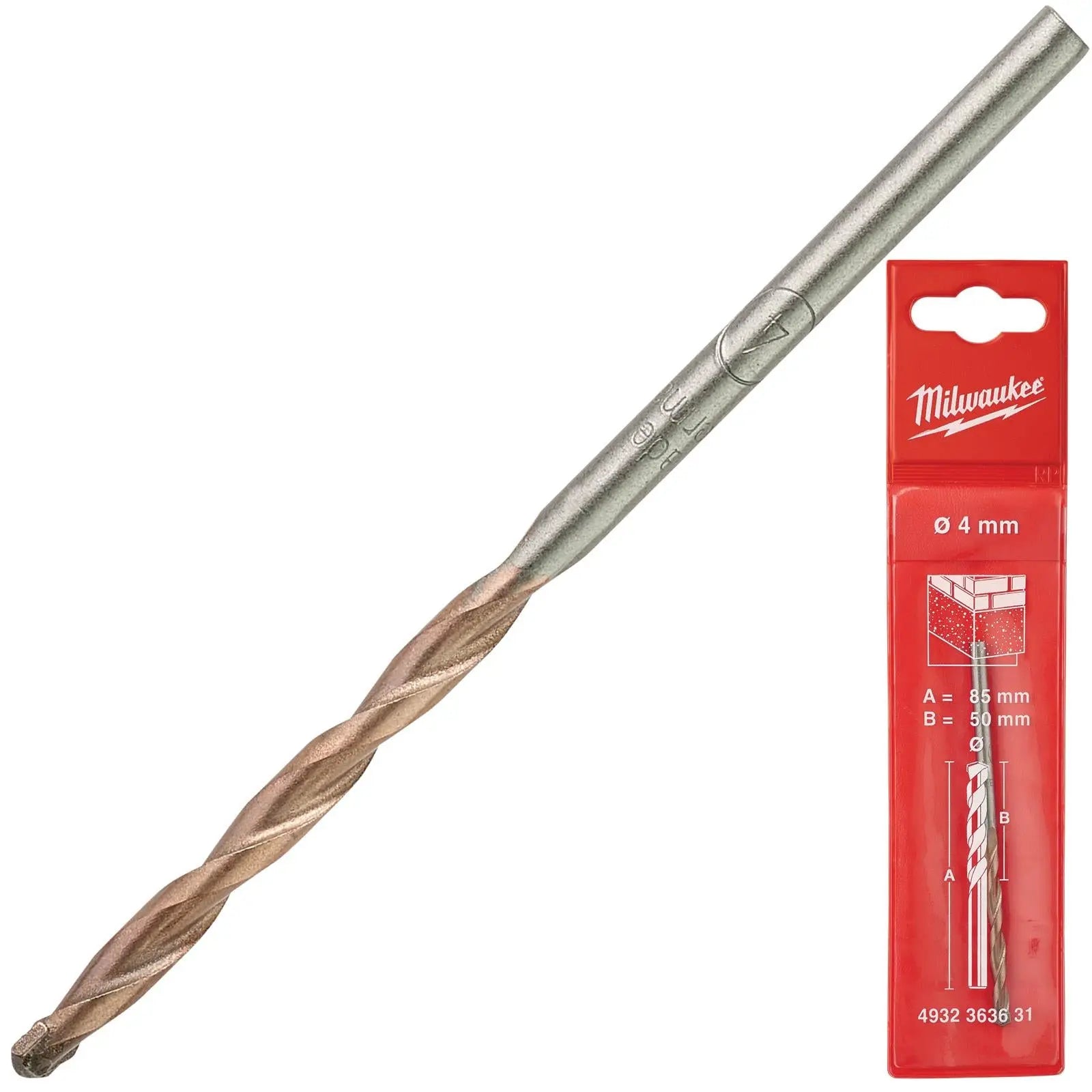 Milwaukee Concrete Masonry Drill Bits Round Shank 