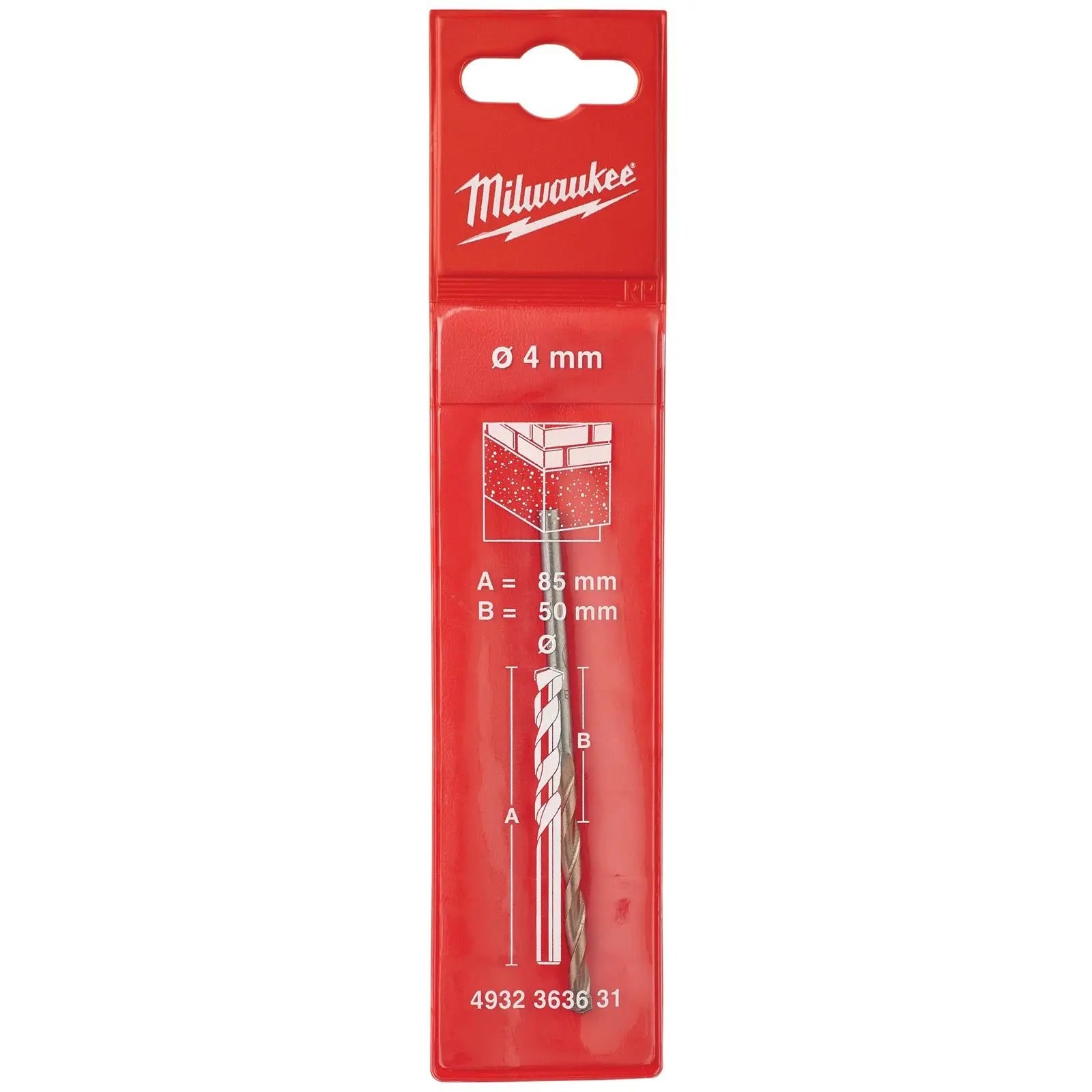 Milwaukee Concrete Masonry Drill Bits Round Shank 