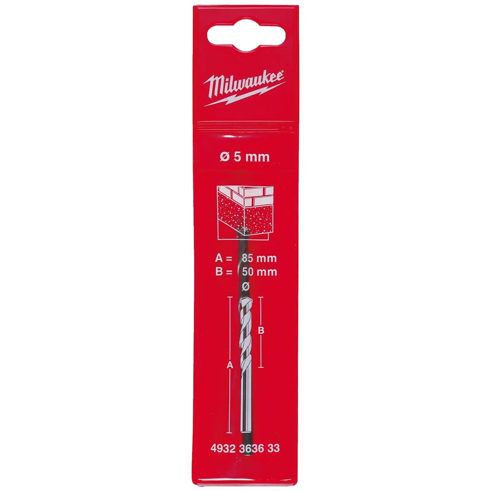 Milwaukee Concrete Masonry Drill Bits Round Shank 