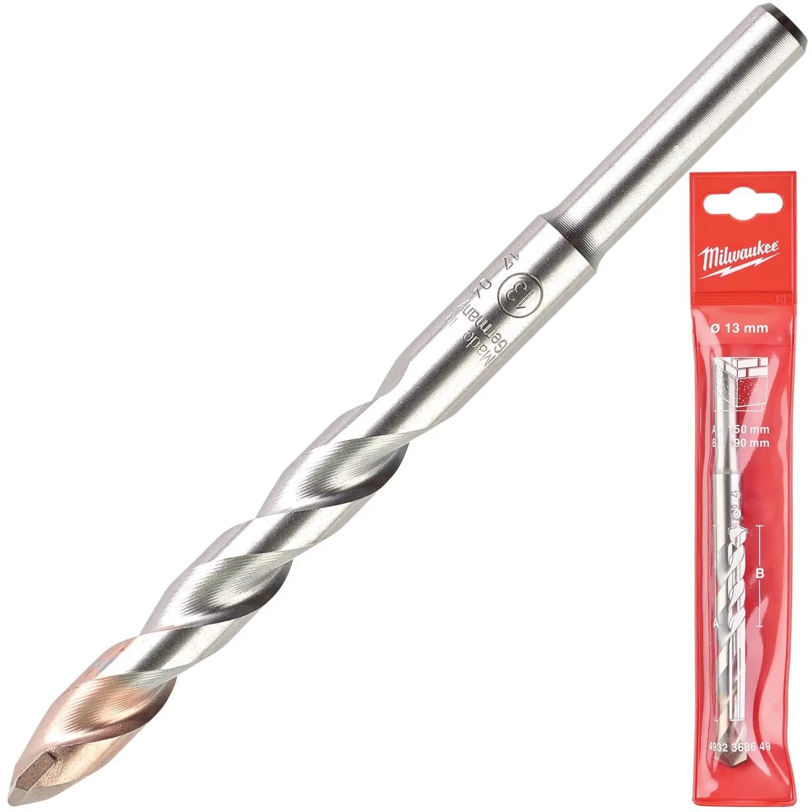 Milwaukee Concrete Masonry Drill Bits Round Shank 