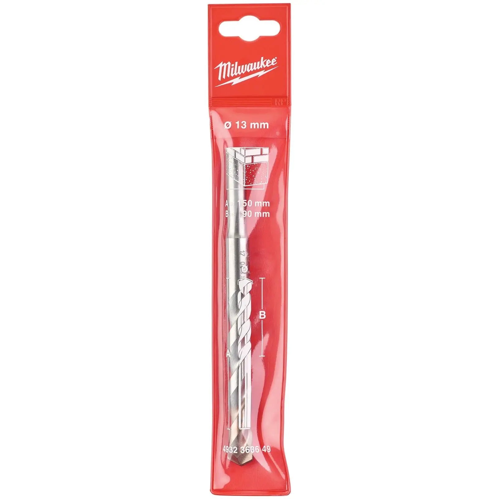 Milwaukee Concrete Masonry Drill Bits Round Shank 