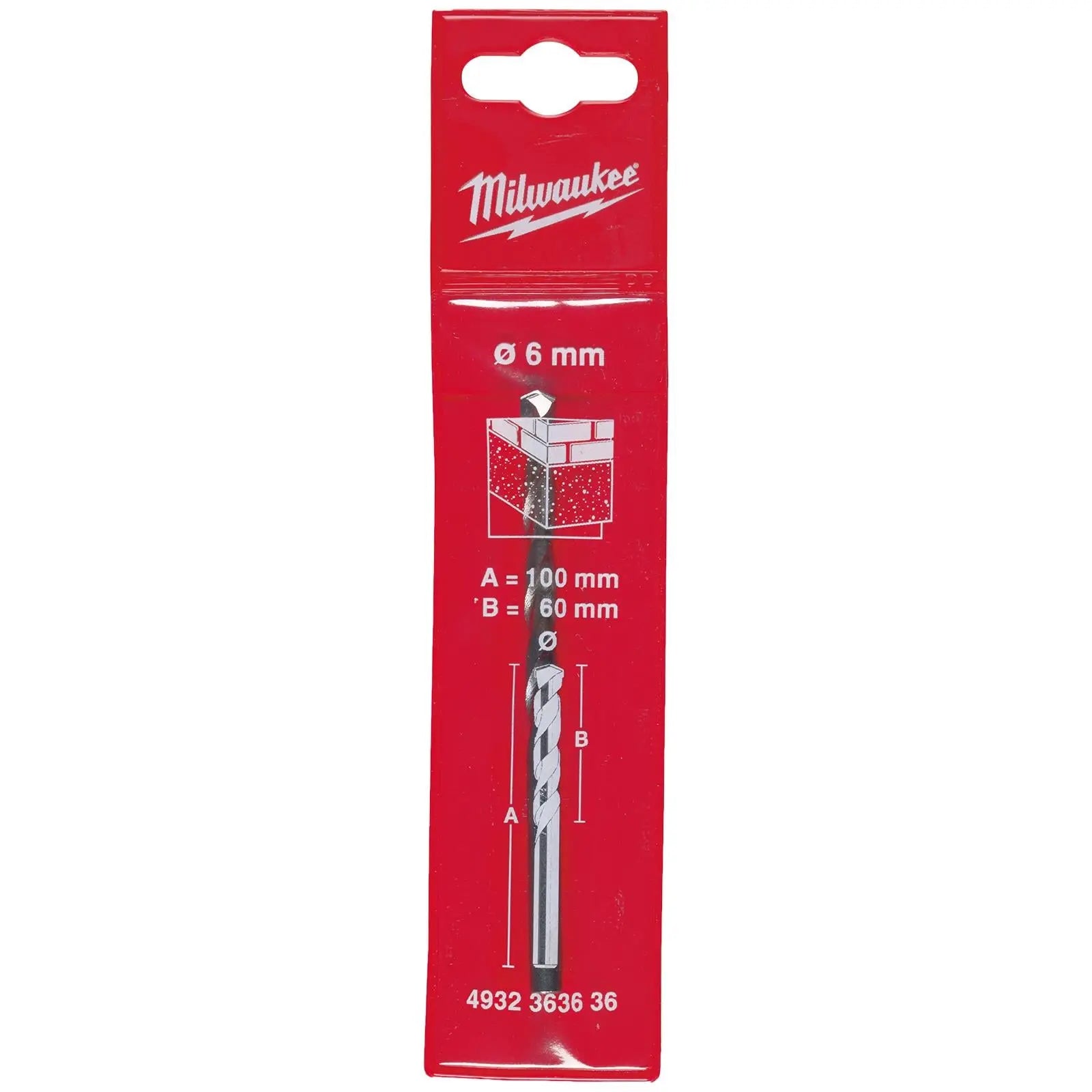 Milwaukee Concrete Masonry Drill Bits Round Shank 