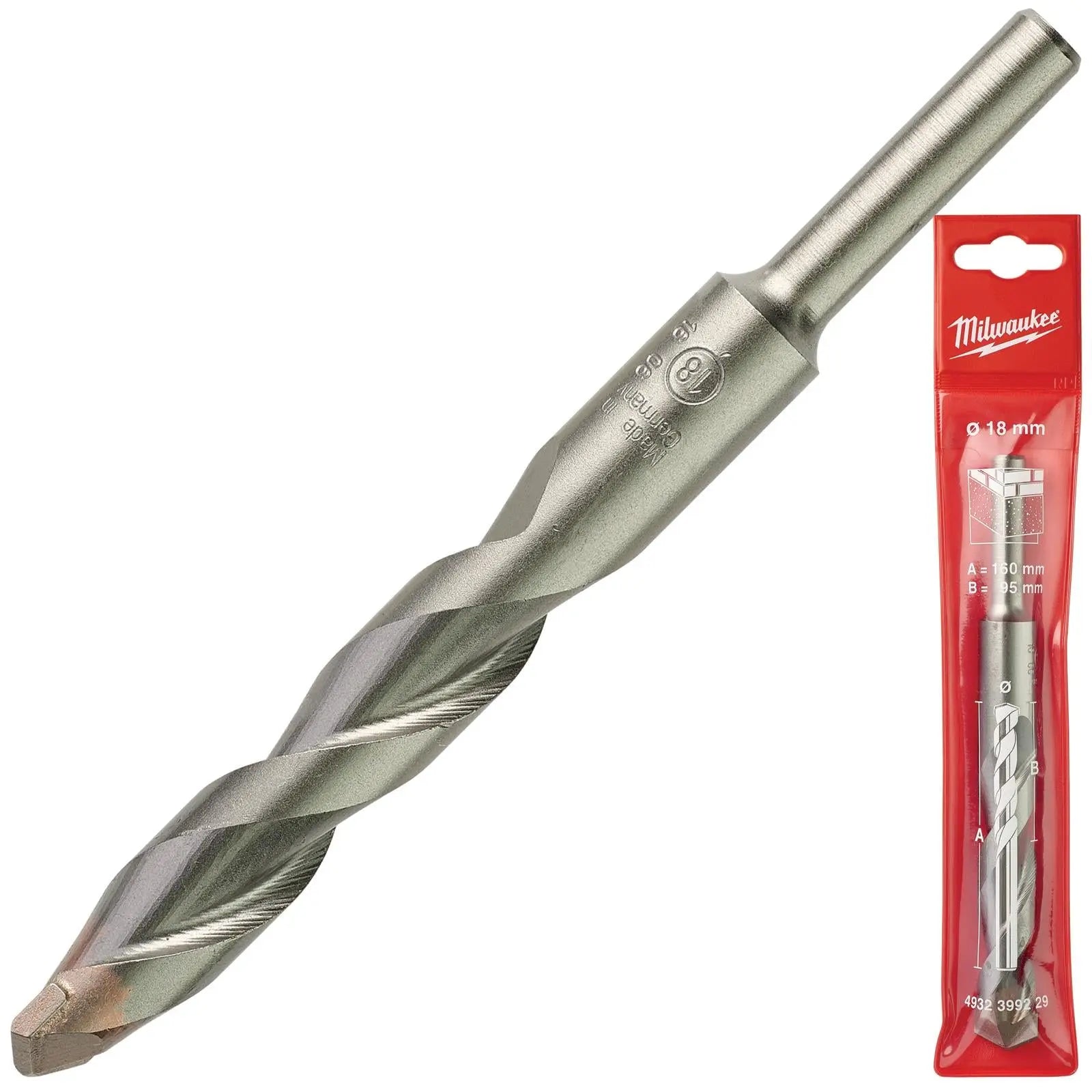 Milwaukee Concrete Masonry Drill Bits Round Shank 