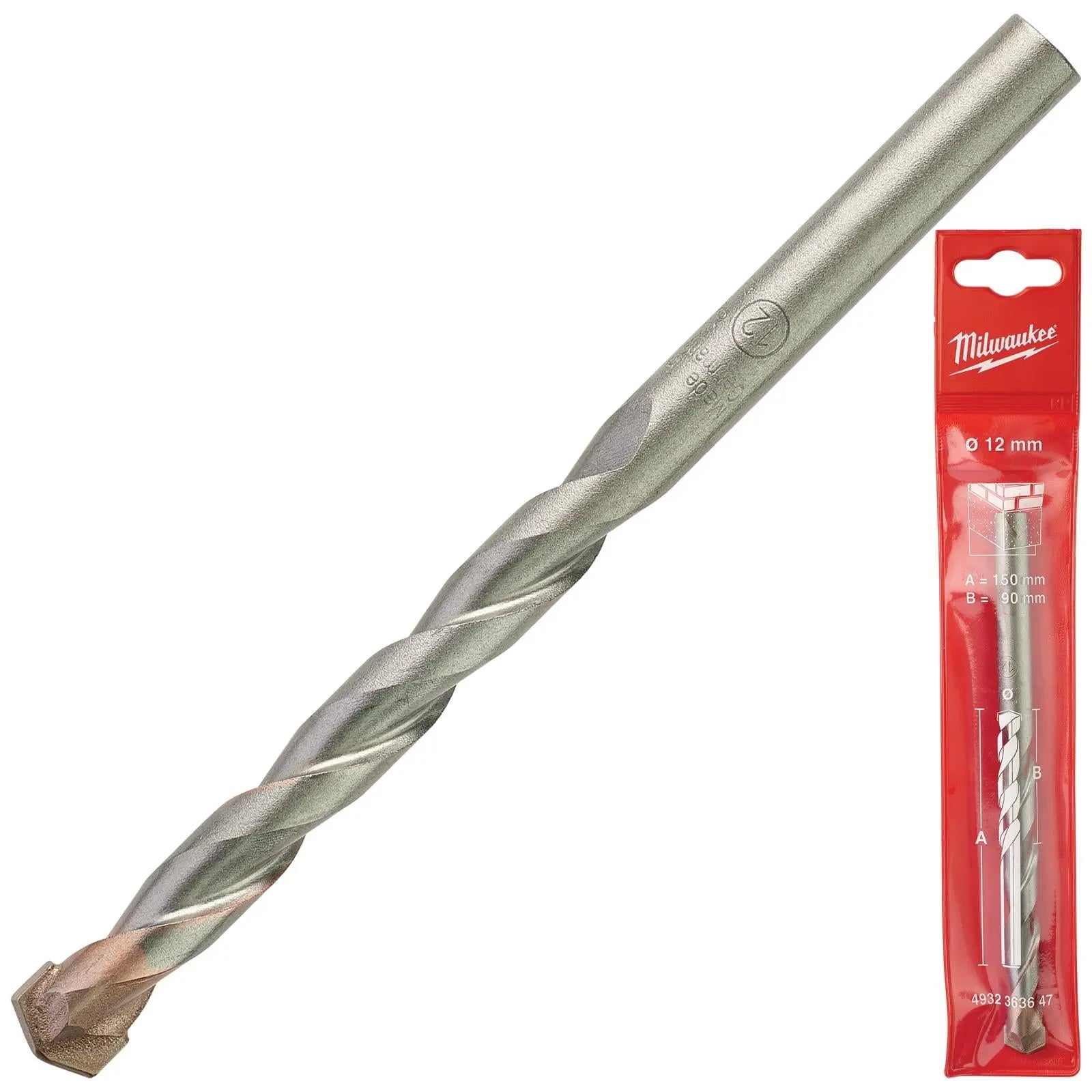 Milwaukee Concrete Masonry Drill Bits Round Shank 