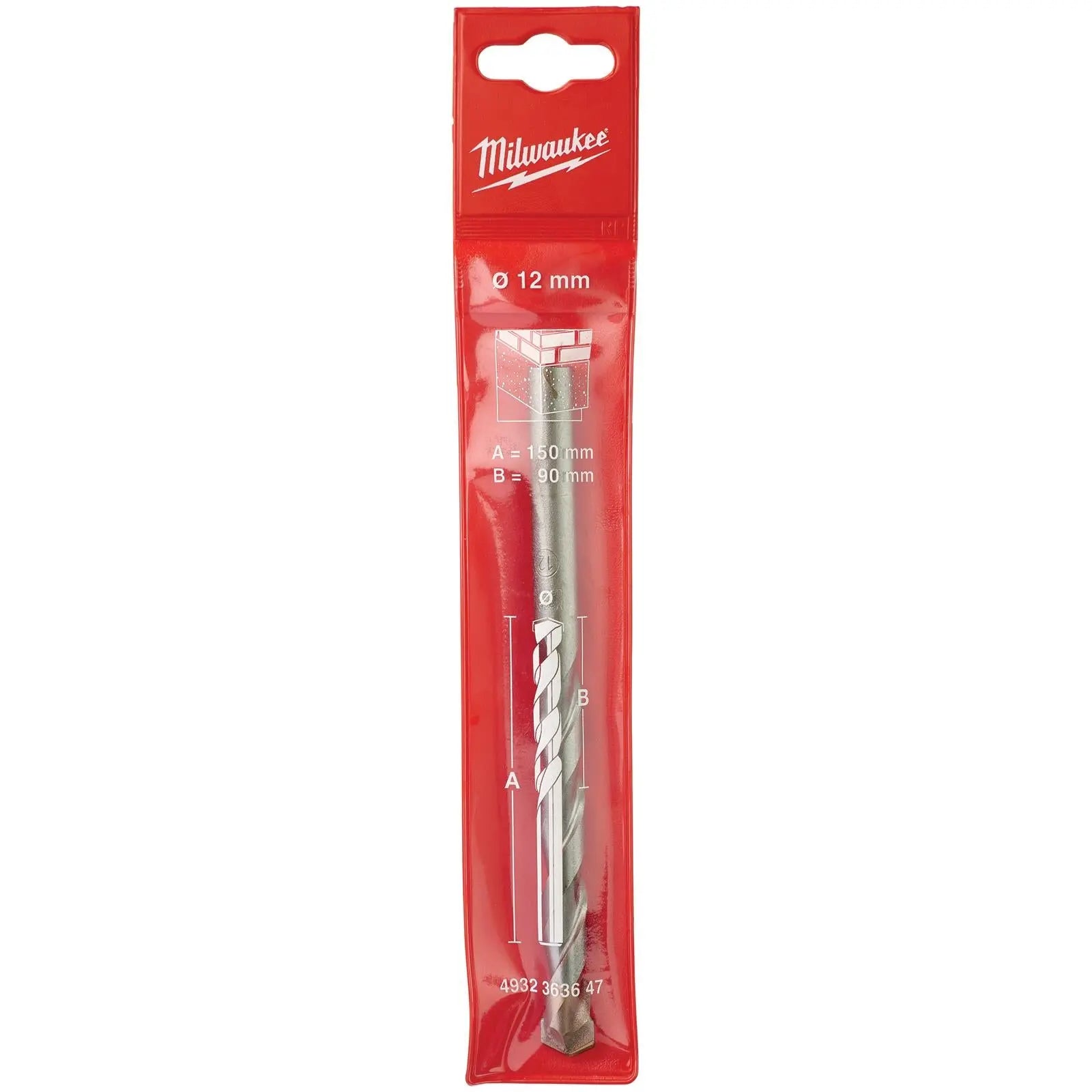 Milwaukee Concrete Masonry Drill Bits Round Shank 