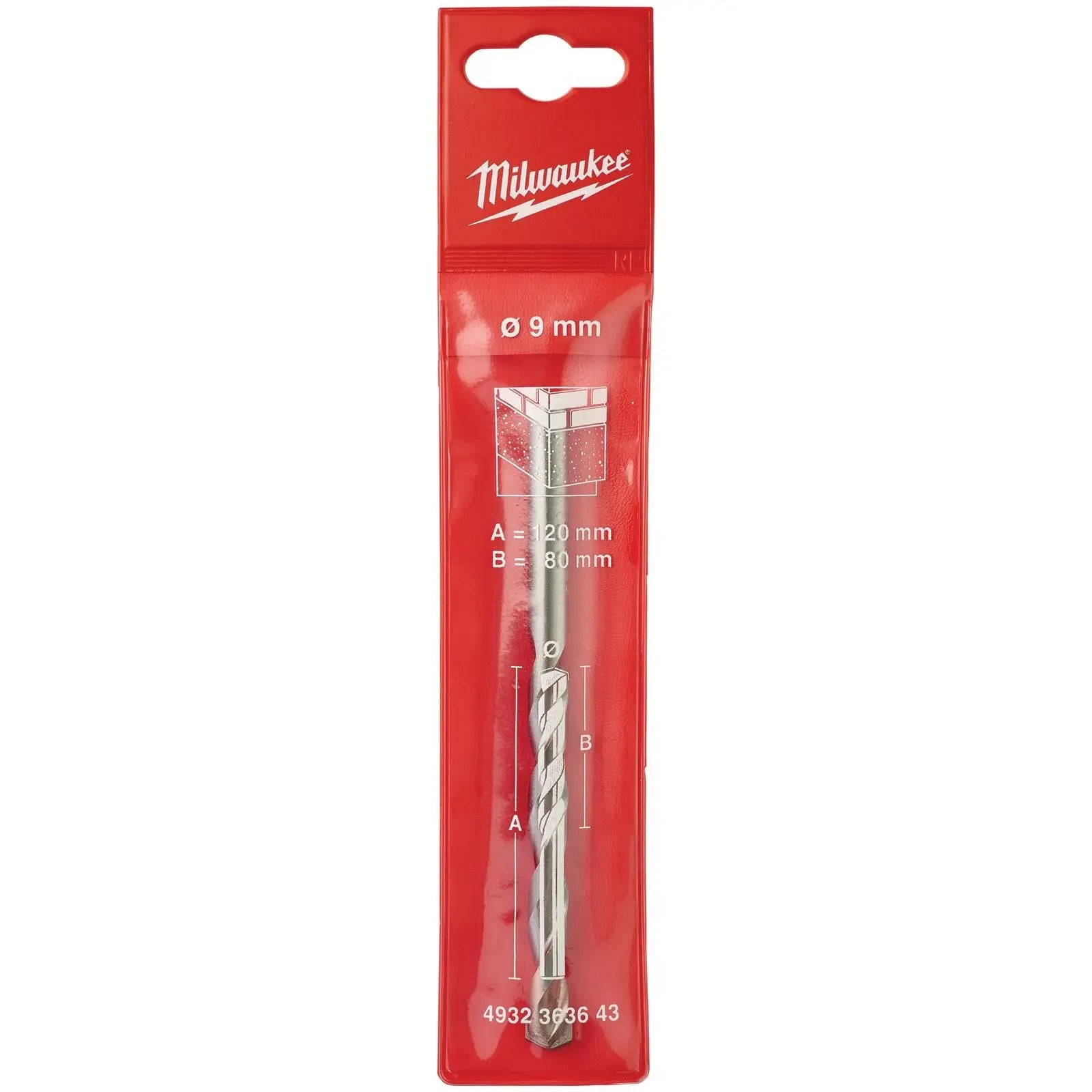 Milwaukee Concrete Masonry Drill Bits Round Shank 