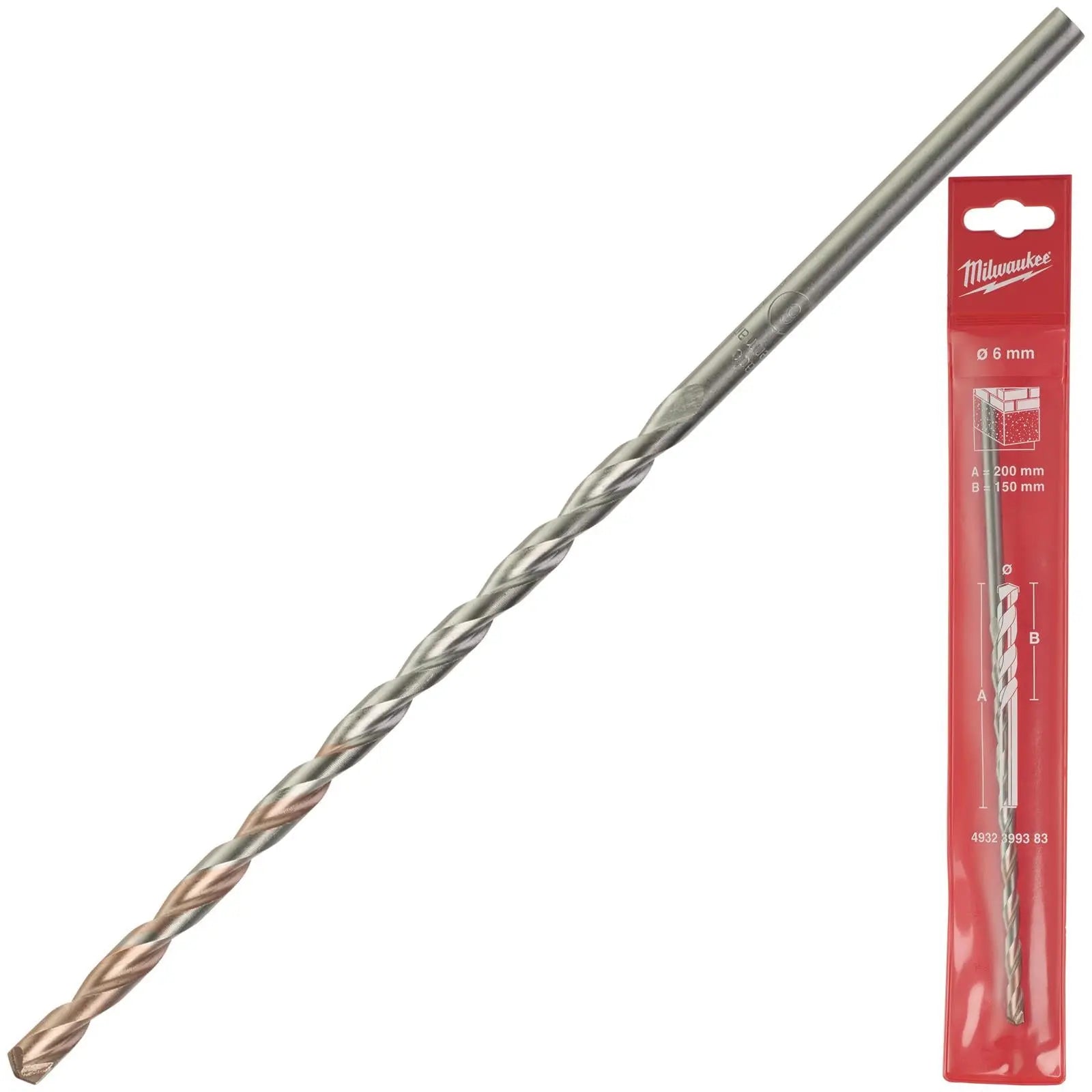 Milwaukee Concrete Masonry Drill Bits Round Shank 