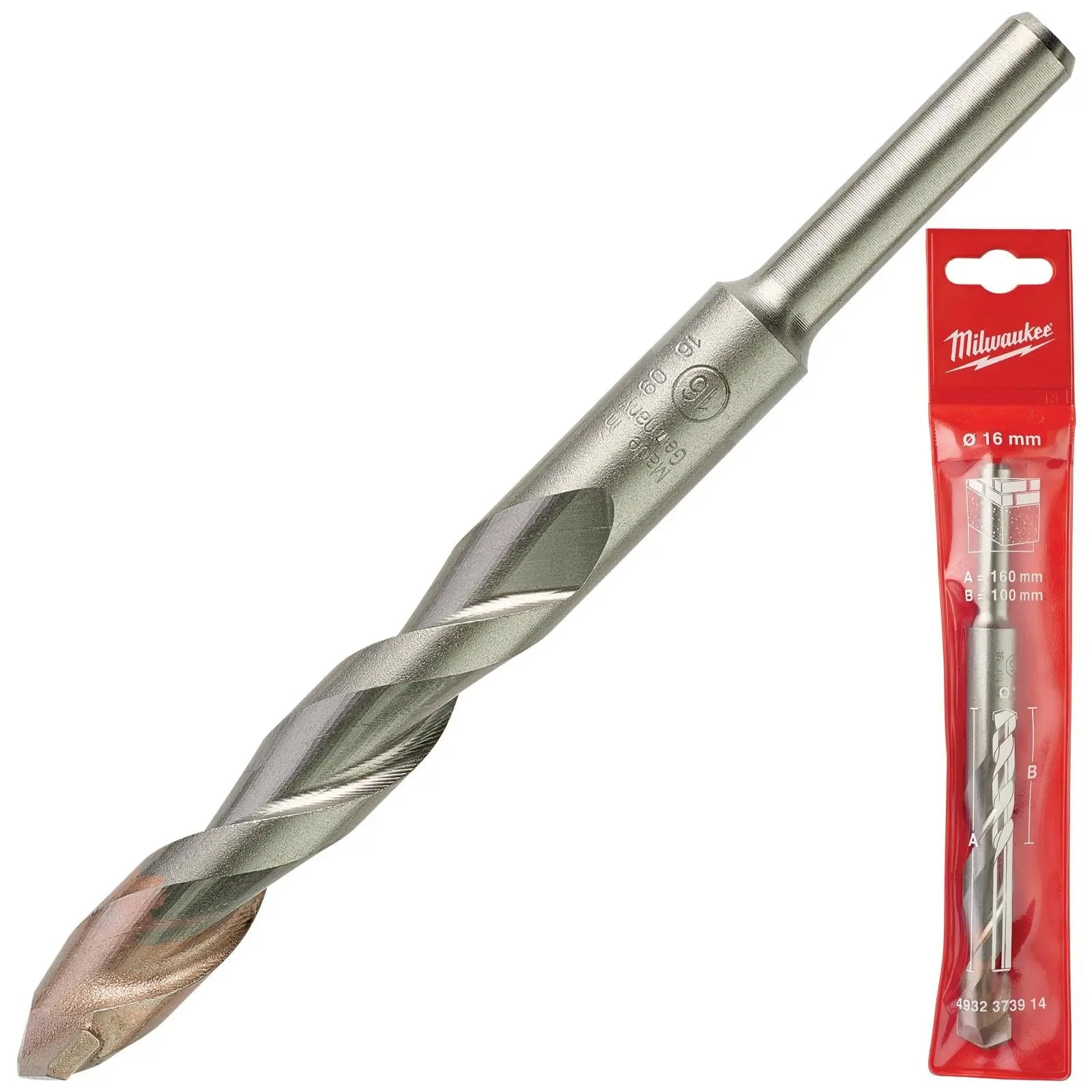Milwaukee Concrete Masonry Drill Bits Round Shank 