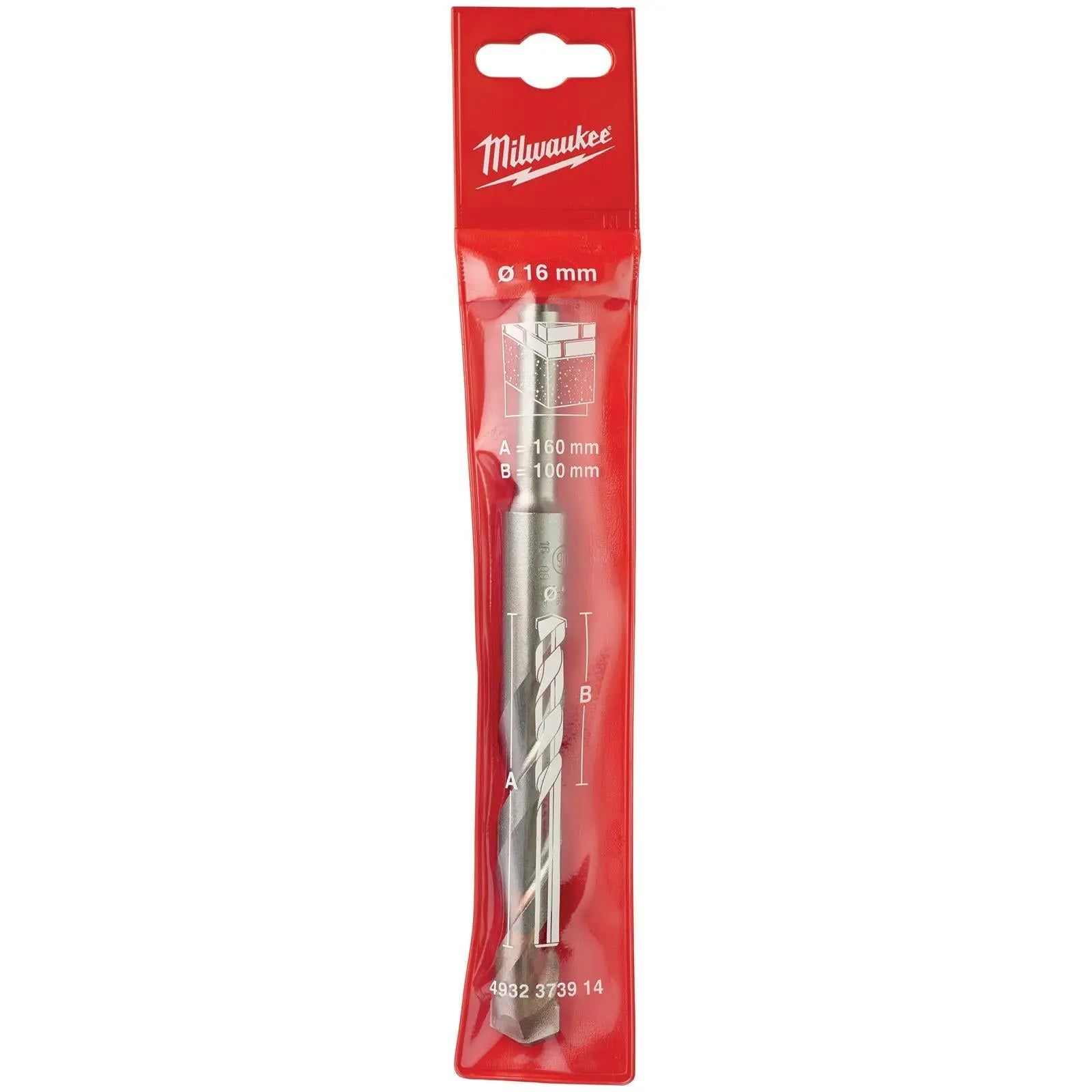 Milwaukee Concrete Masonry Drill Bits Round Shank 