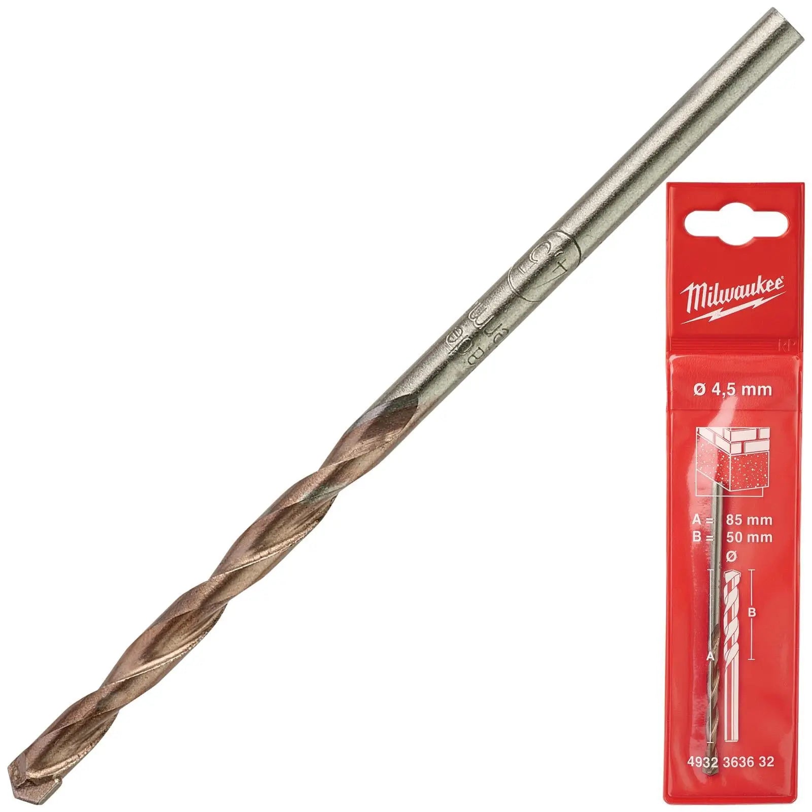 Milwaukee Concrete Masonry Drill Bits Round Shank 