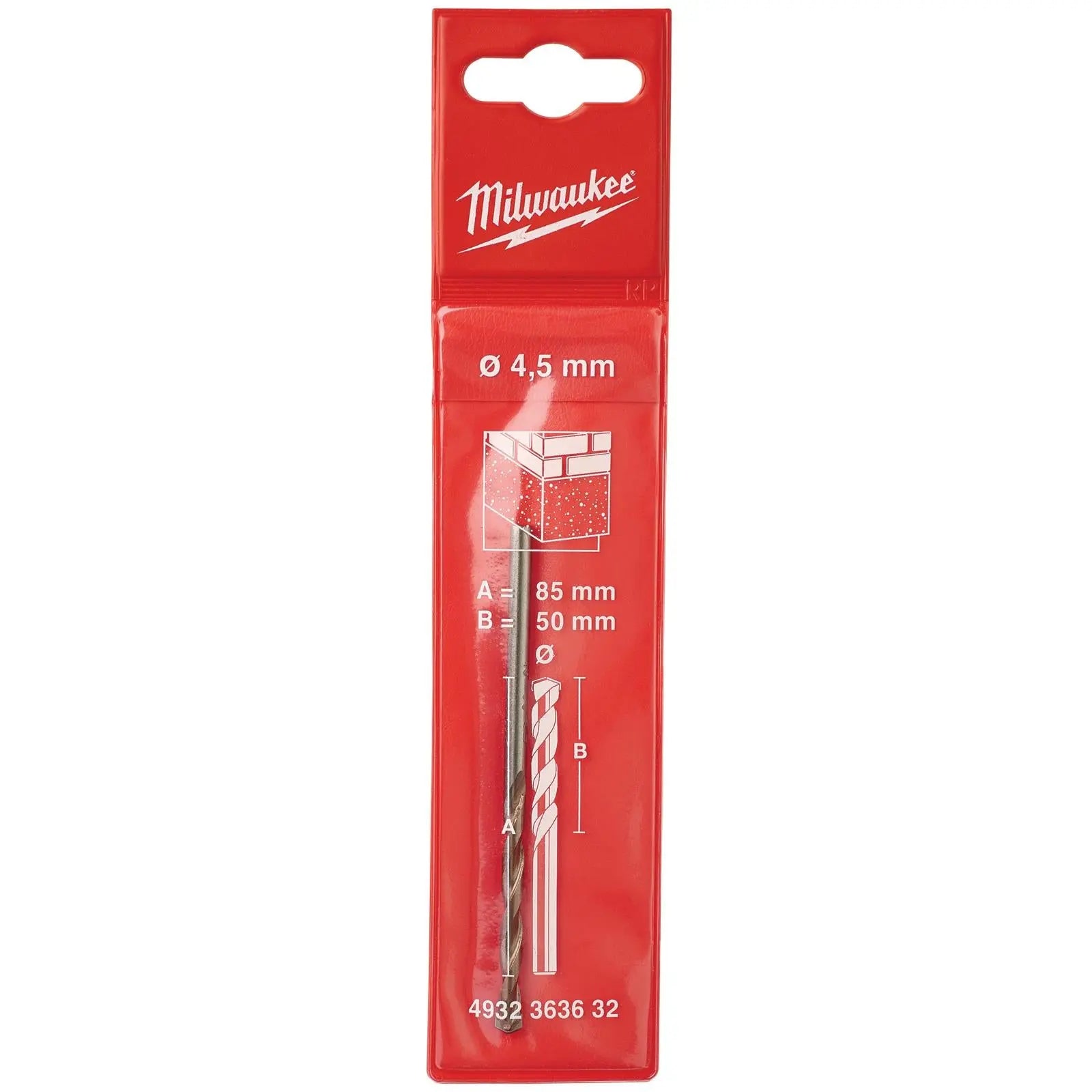 Milwaukee Concrete Masonry Drill Bits Round Shank 